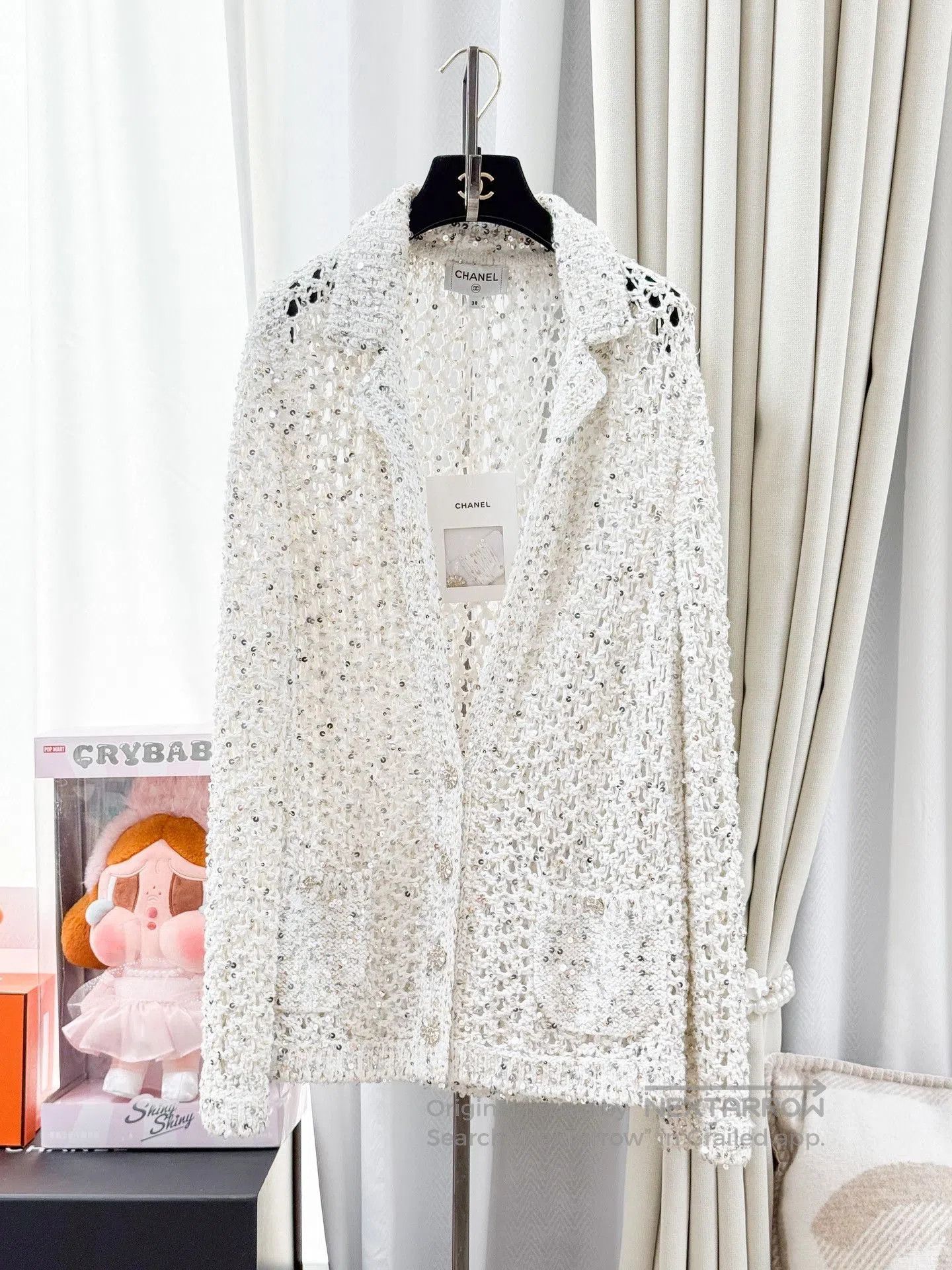 Chanel Chanel 23C Sequin Diamond Button Cardigan. Size S / US 4 / IT 40 - 1 Thumbnail