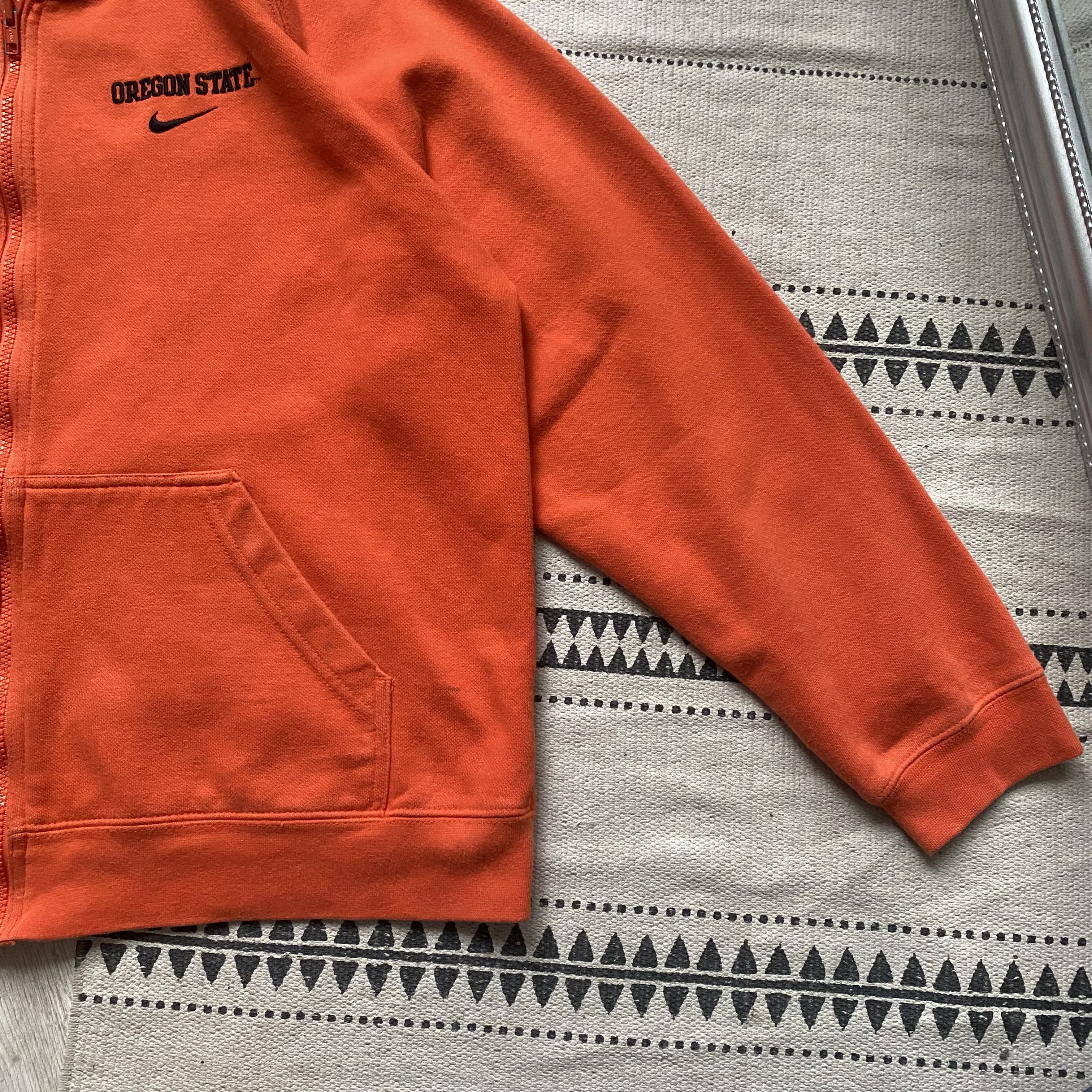 Nike 🍊 Vintage 80/90s Oregon Nike Boxy hoodie Zip up Y2K Size US M / EU 48-50 / 2 - 9 Thumbnail