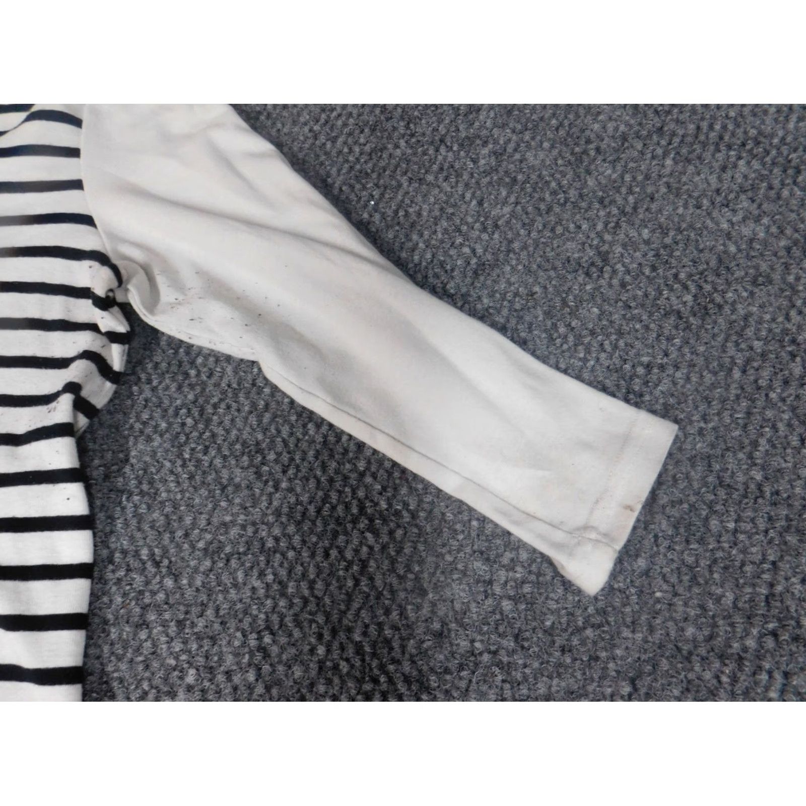 Croft & Barrow Croft & Barrow Womens Shirt XL White Crew Neck Pullover Cotton Polyester Rayon Striped Casual Size XL / US 12-14 / IT 48-50 - 4 Thumbnail