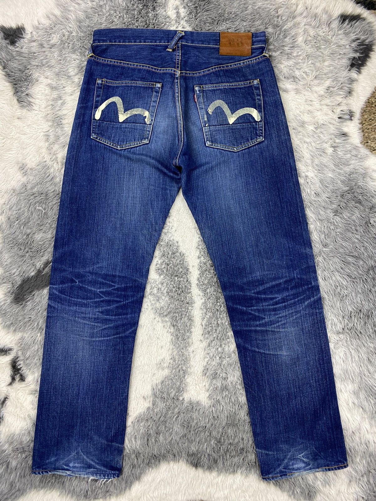 Evisu EVISU No.3 by Yamane Leather Patch Iconic Seagull Denim Size US 34 / EU 50 - 1 Thumbnail