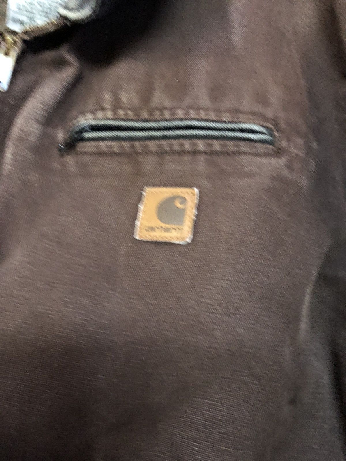 Carhartt × Vintage Carhartt xxl brown fade distress sleeves Detroit Size US XXL / EU 58 / 5 - 3 Thumbnail