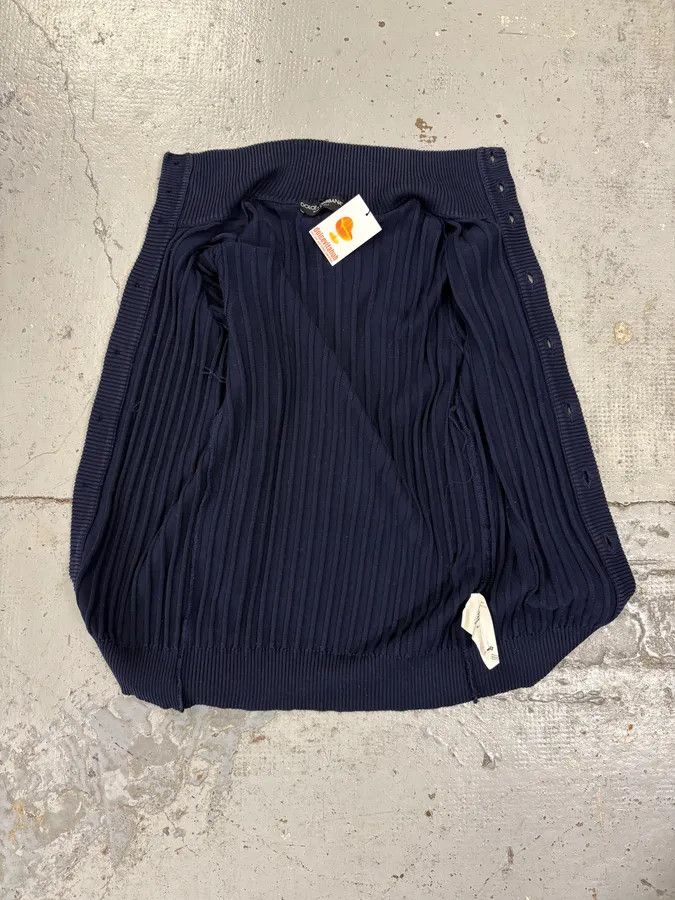 Dolce & Gabbana AW2006 Dolce & Gabbana Navy Buttoned Wool Sweater Size US M / EU 48-50 / 2 - 7 Thumbnail