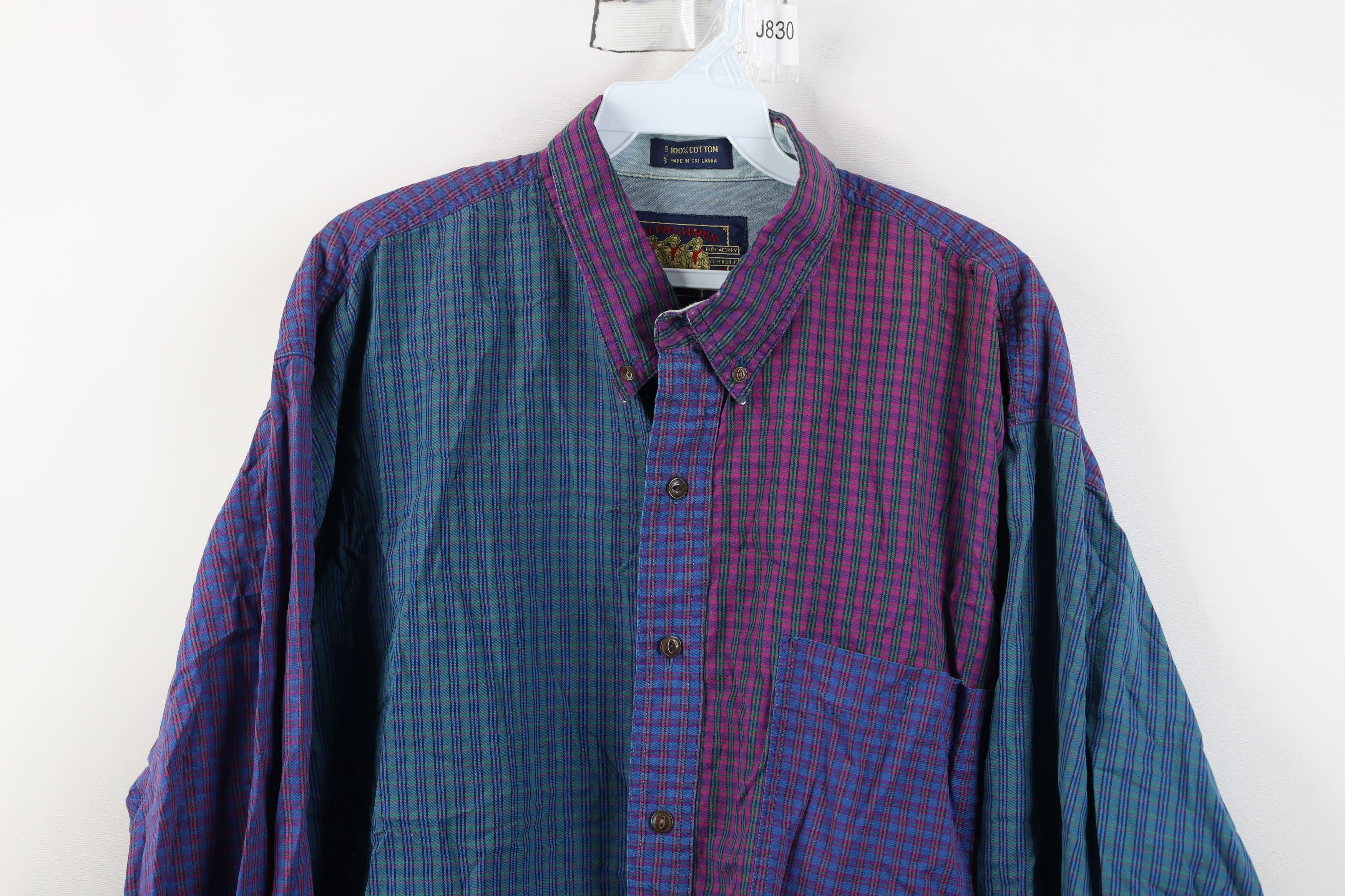 Polo Ralph Lauren Vintage 90s Chaps Ralph Lauren Boy Scout Tag Button Shirt Size US XL / EU 56 / 4 - 2 Thumbnail