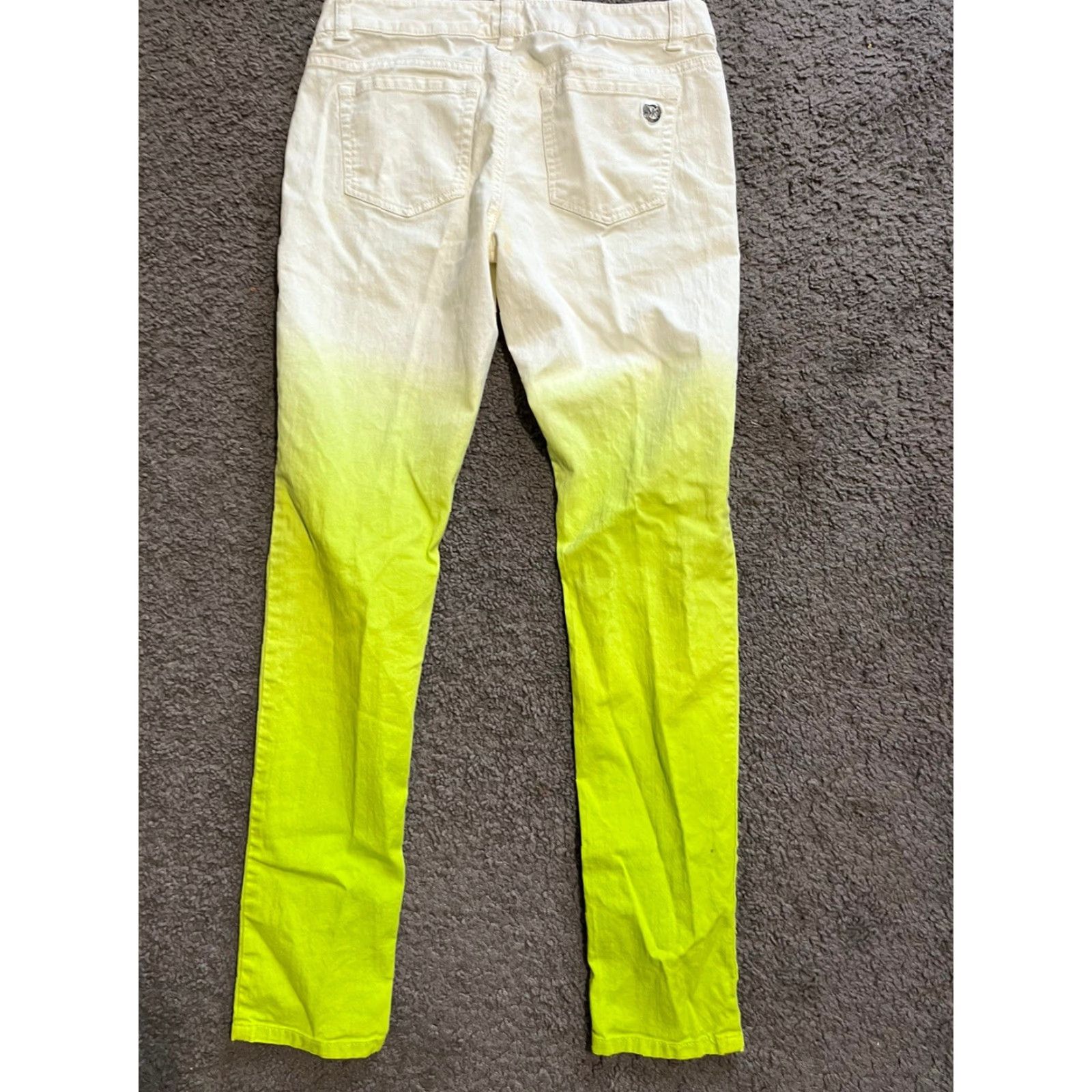 Michael Kors Michael Kors Jeans Skinny 2 White/Green 2 Colors Stretch MidRise Zip Fly Women Size 26" / US 2 / IT 38 - 3 Thumbnail