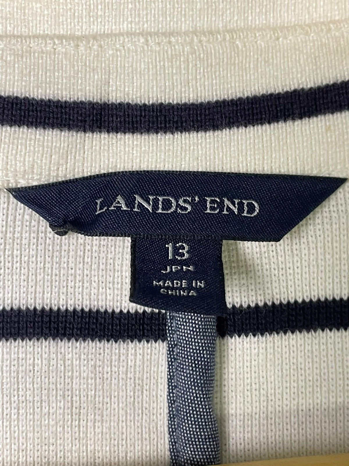Designer × Lands' End × Vintage Lands End Striped Cotton Knit Blazer (49) Size US XXS / EU 40 - 8 Thumbnail