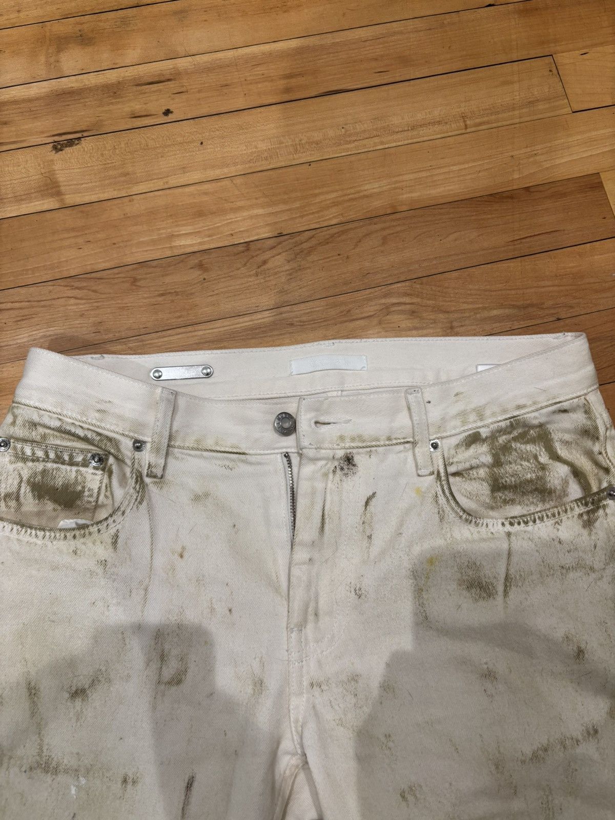 Helmut Lang Helmut Lang lowrise painted jeans Size US 30 / EU 46 - 3 Thumbnail
