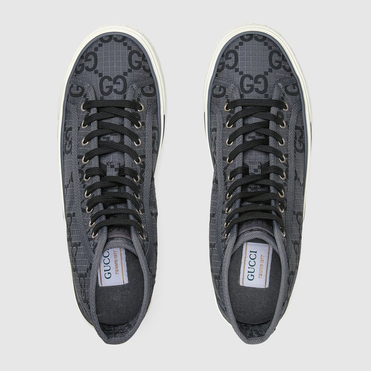 Gucci o1s1wg110425 Men's Gucci Tennis 1977 High-Top Sneakers Size US 12 / EU 45 - 4 Thumbnail