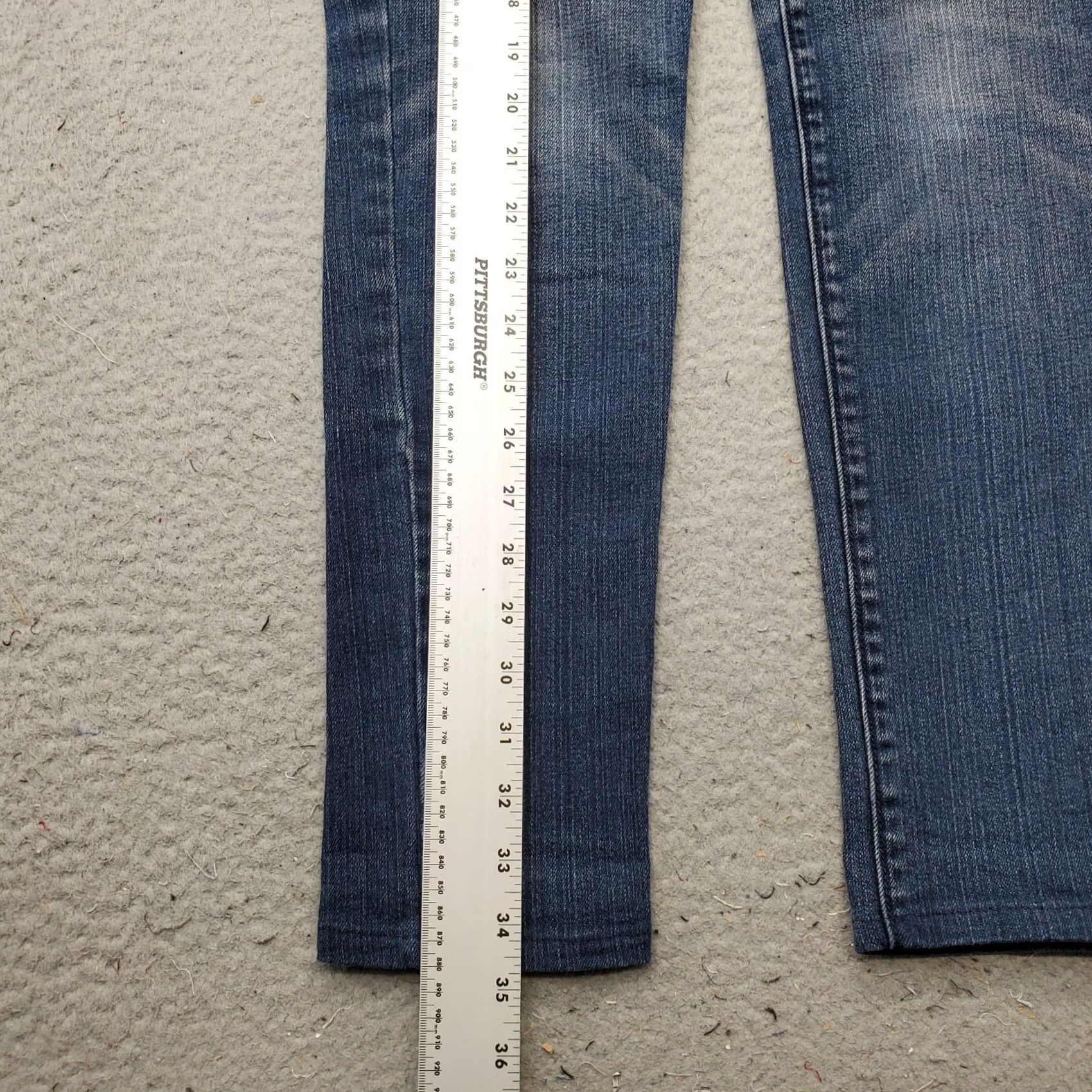 Denime Bullhead Hermosa Jeans Womens 3 Blue Denim Stretch Medium Wash Super Skinny Leg Jeans Size 26" / US 2 / IT 38 - 3 Thumbnail