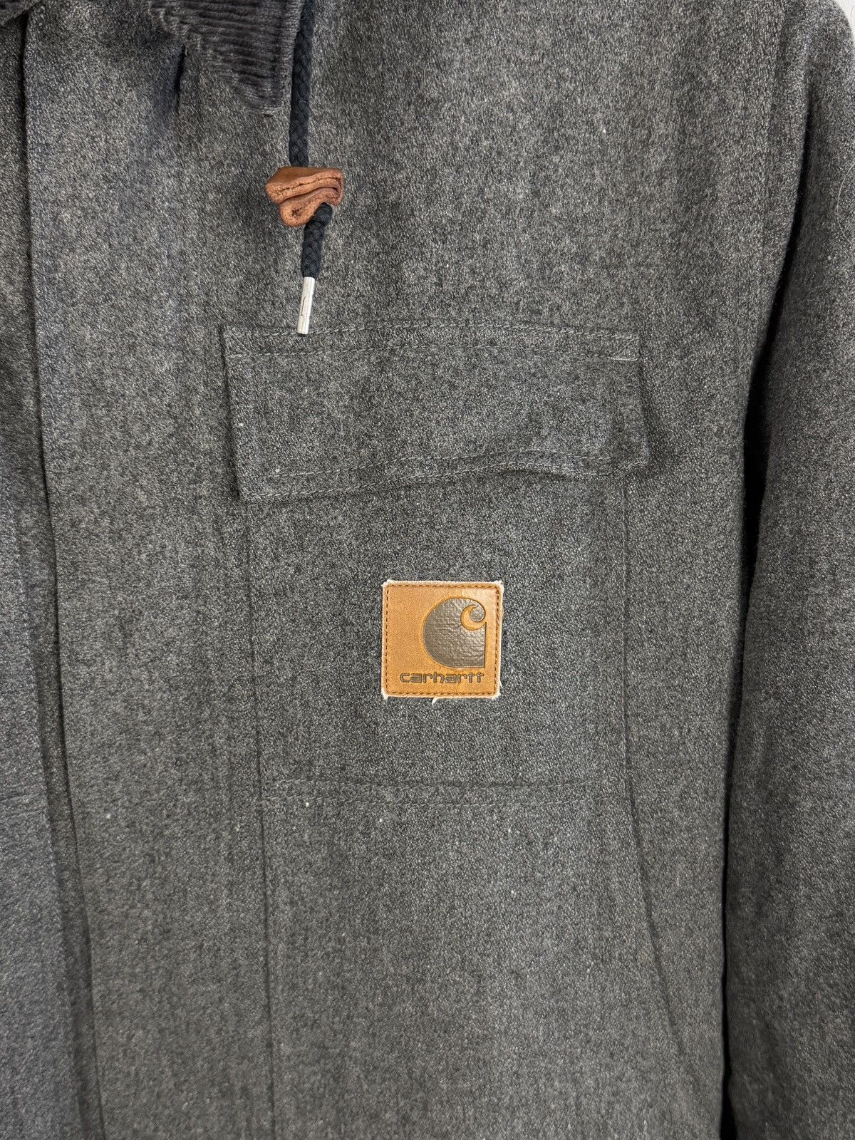 Carhartt Carhartt Artic Coat Wool Hooded Jacket Streetwear Y2K Size M Size US M / EU 48-50 / 2 - 6 Thumbnail