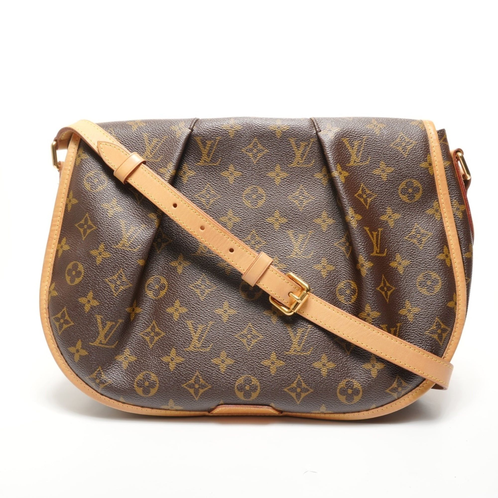Louis Vuitton Louis Vuitton 2011 Monogram Menilmontant MM Shoulder Bag Brown Size ONE SIZE - 1 Thumbnail