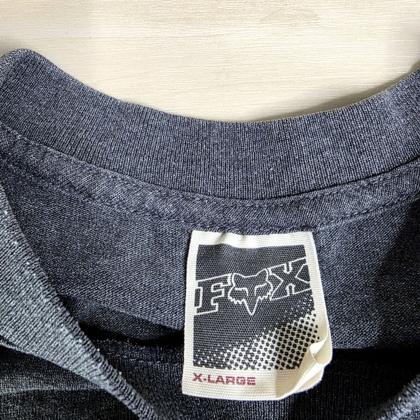 Logo 7 VINTAGE Fox Racing Logo Graphic Shirt Gray Size XL Men T-Shirt 90s Biker Sports Logo Size US XL / EU 56 / 4 - 4 Thumbnail