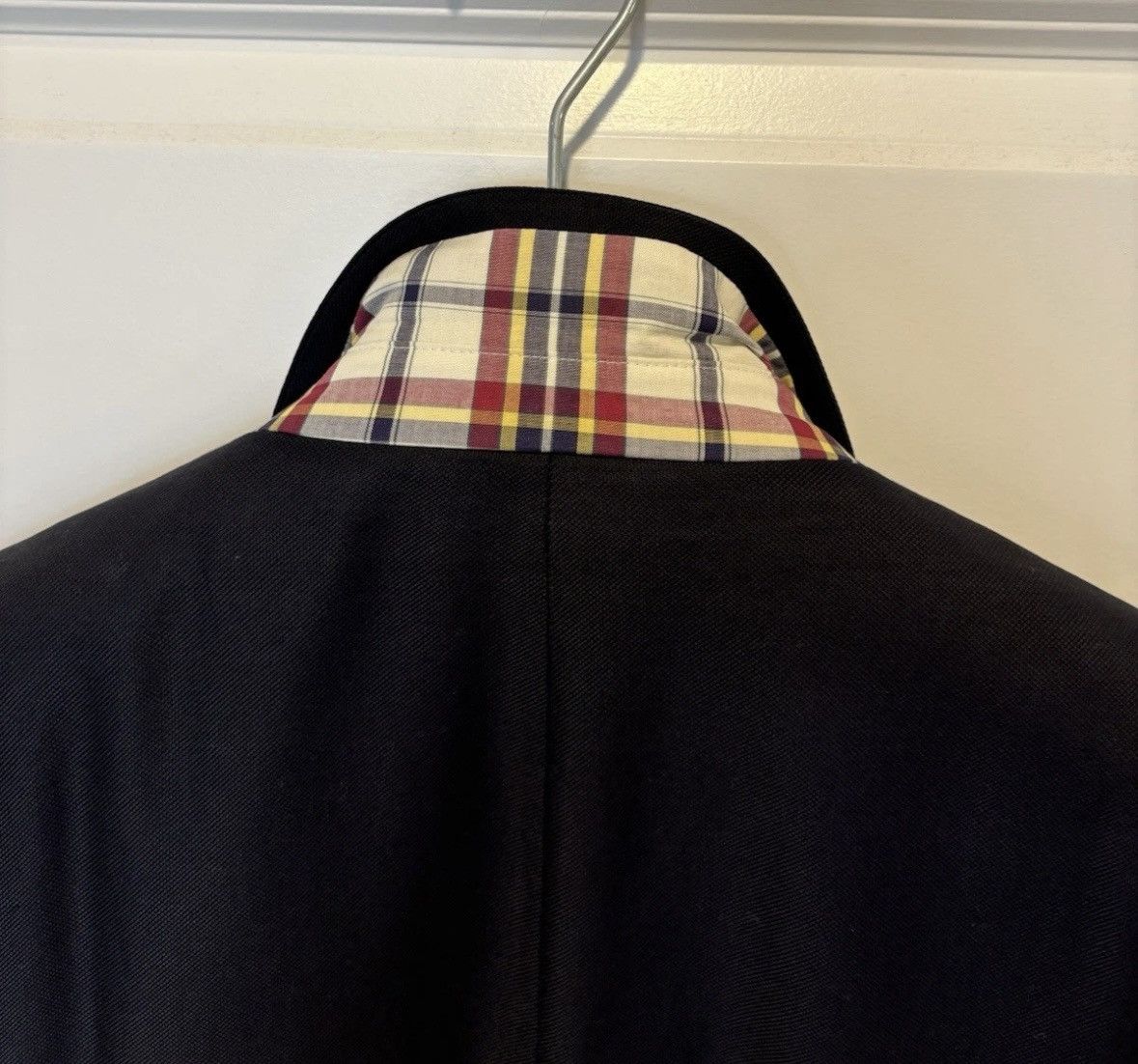 Hugo Boss Hugo Boss Blazer Men's Navy Blue Slim Fit Size 46 Madras Size 46R - 11 Thumbnail