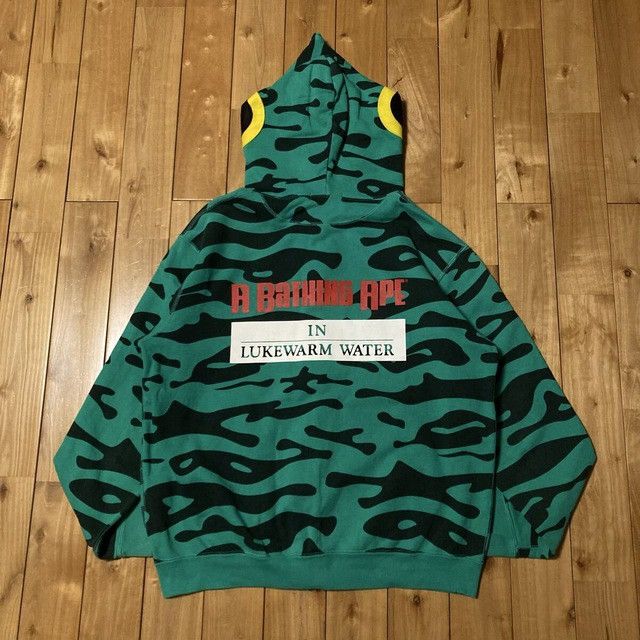 Bape BAPE Green Fish Full Zip Hoodie a bathing ape NIGO Size US M / EU 48-50 / 2 - 3 Thumbnail