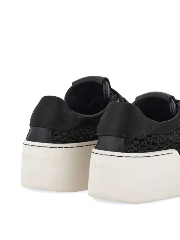 Salvatore Ferragamo o1y0426 Low-Top Sneakers in Black Size US 10 / IT 40 - 4 Thumbnail