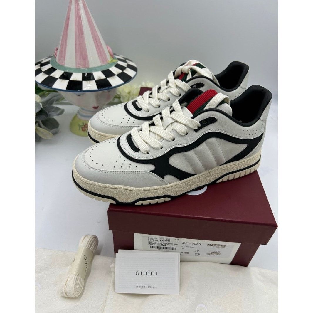 Gucci Women's Gucci re-Webb leather sneakers size 39 made in Italy Size US 9 / IT 39 - 5 Thumbnail