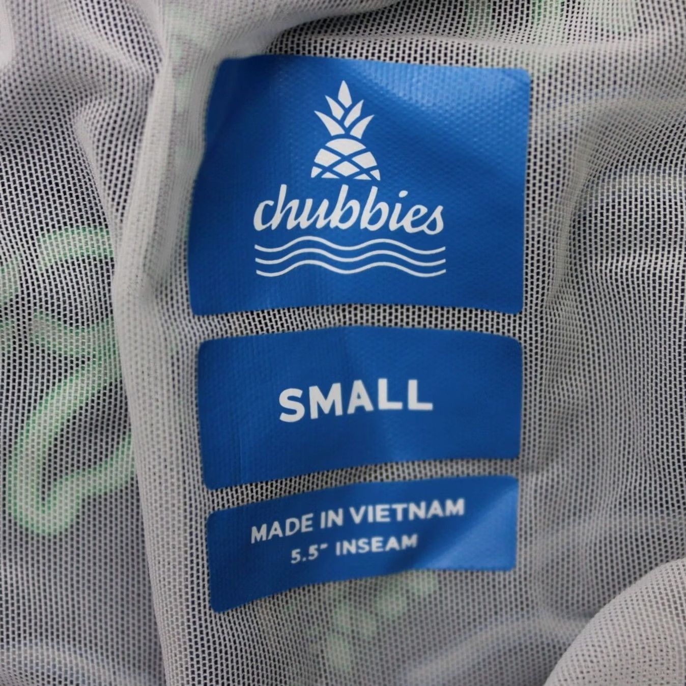 Chubbies Chubbies Swim Trunks Men Small Blue Lined Neon Palm Tree Flamingos w/5.5" inseam Size US 29 - 7 Thumbnail