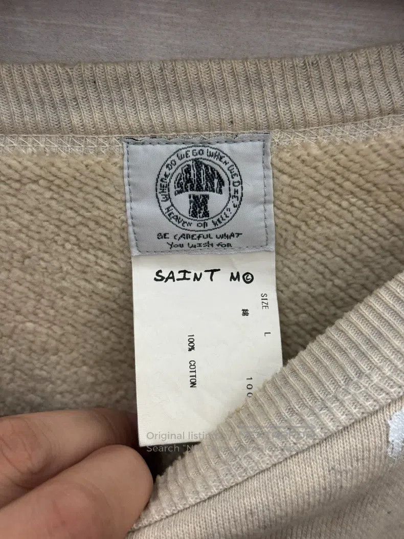Saint Michael Saint Michael Camellia distressed sweatshirt splashed ink Size US L / EU 52-54 / 3 - 3 Thumbnail