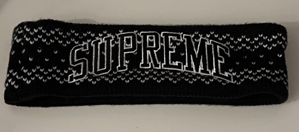 New Era × Supreme Authentic Supreme New Era Arc Logo headband black FW17 os Size ONE SIZE - 1 Thumbnail