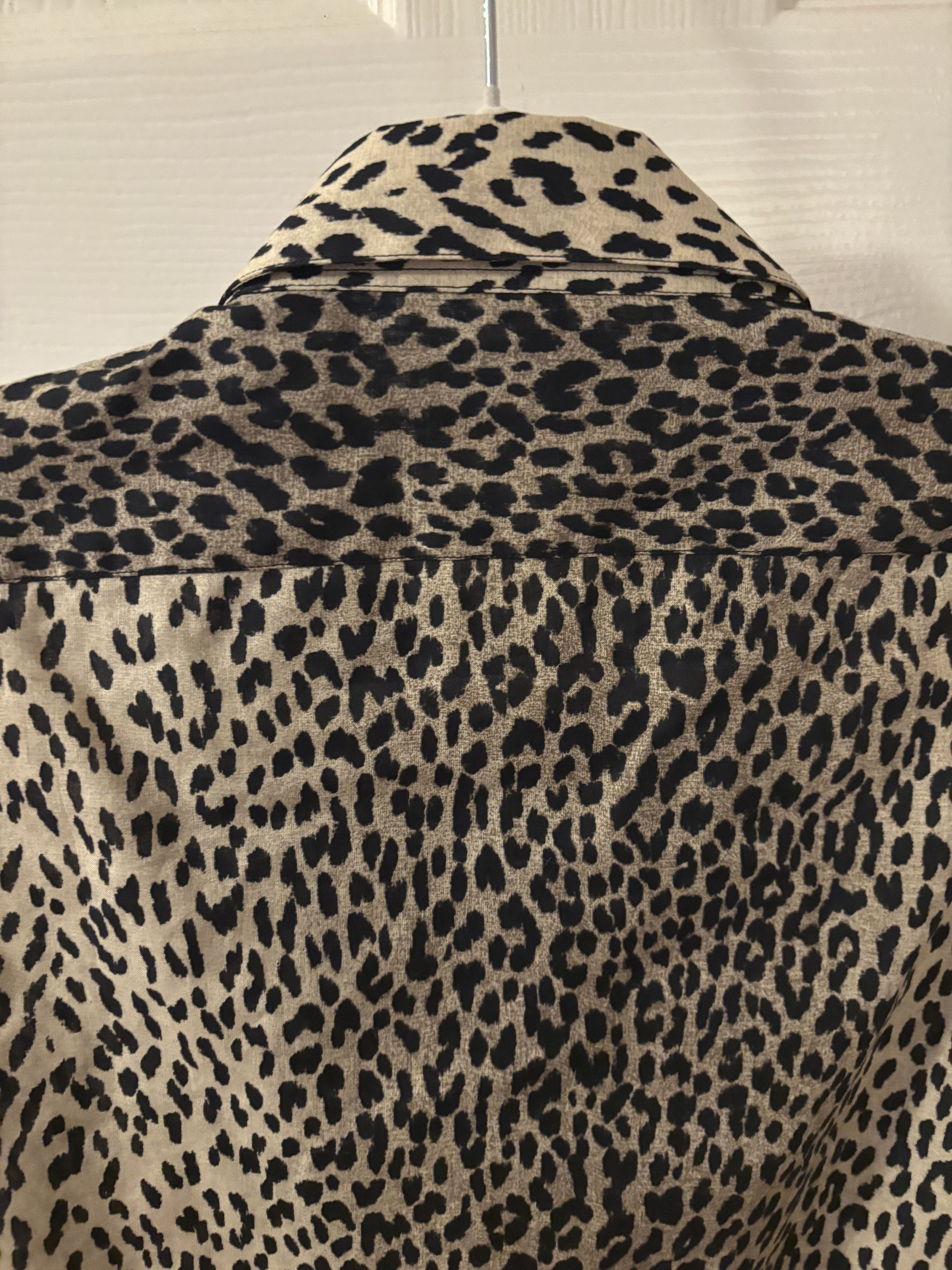 Saint Laurent Paris Rare Saint Laurent Paris Babycat Shirt Hedi Slimane era 39 Size US M / EU 48-50 / 2 - 6 Thumbnail