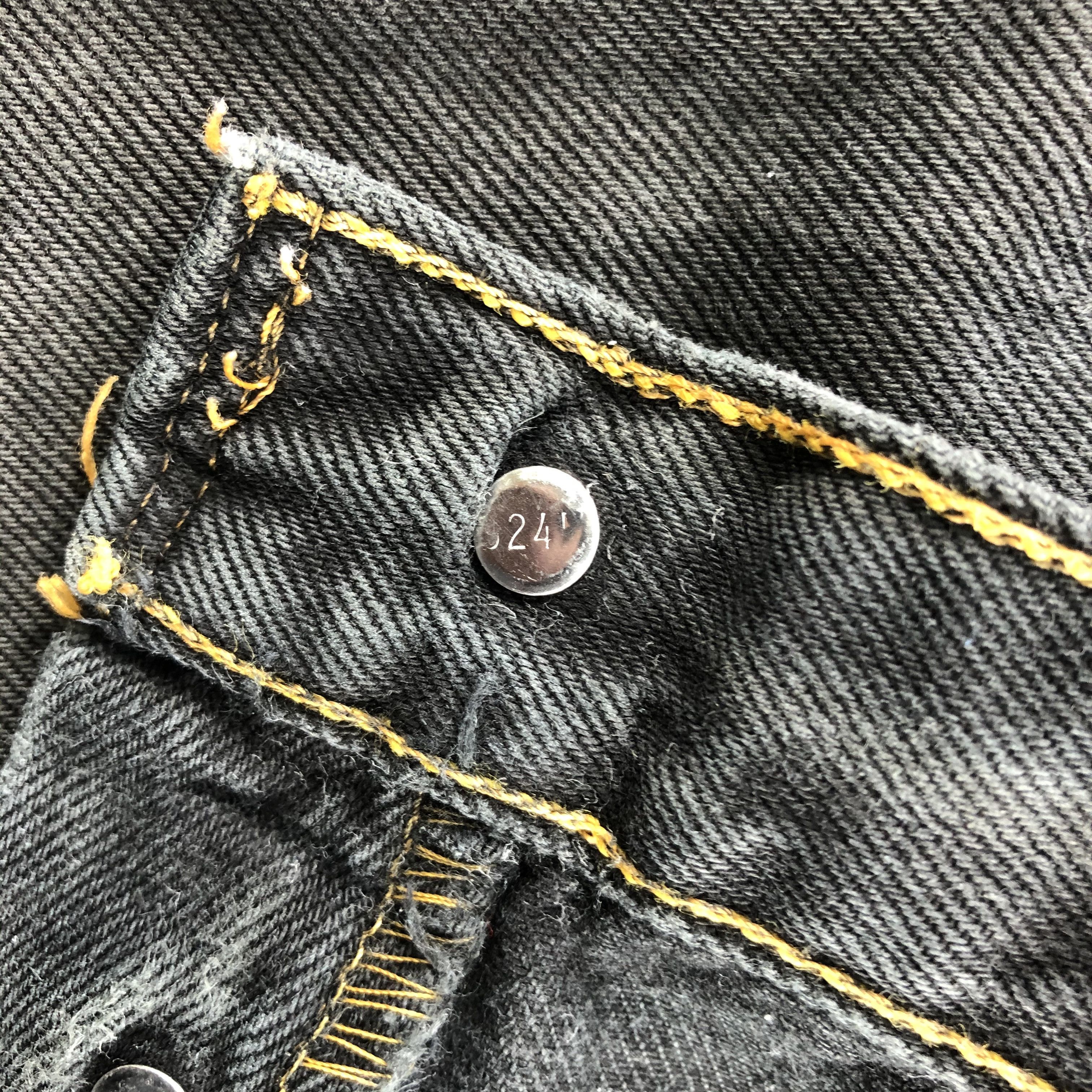 Levi's × Vintage 90s Vintage Faded Black Levis 501 Jeans-JM2508 Size US 37 - 9 Thumbnail