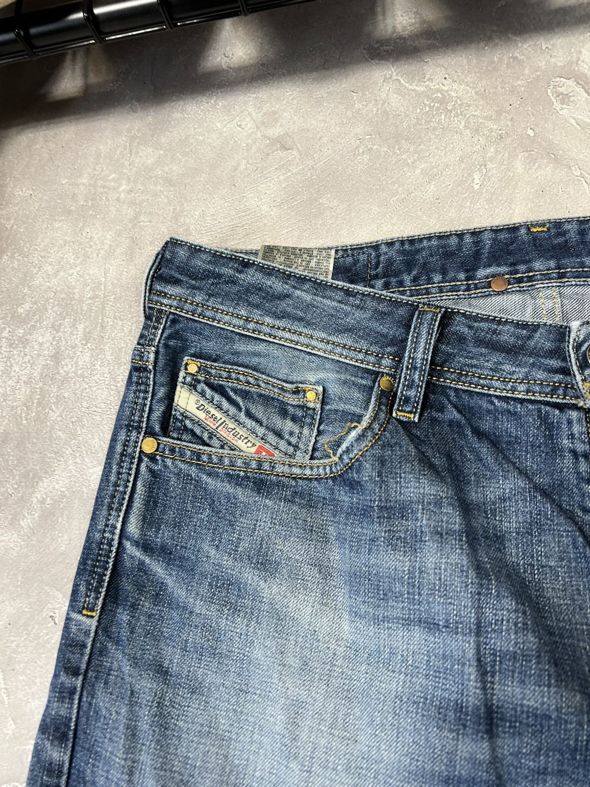 Diesel Vintage Diesel Baggy Y2k Distressed Fade Pants Size US 33 - 8 Thumbnail