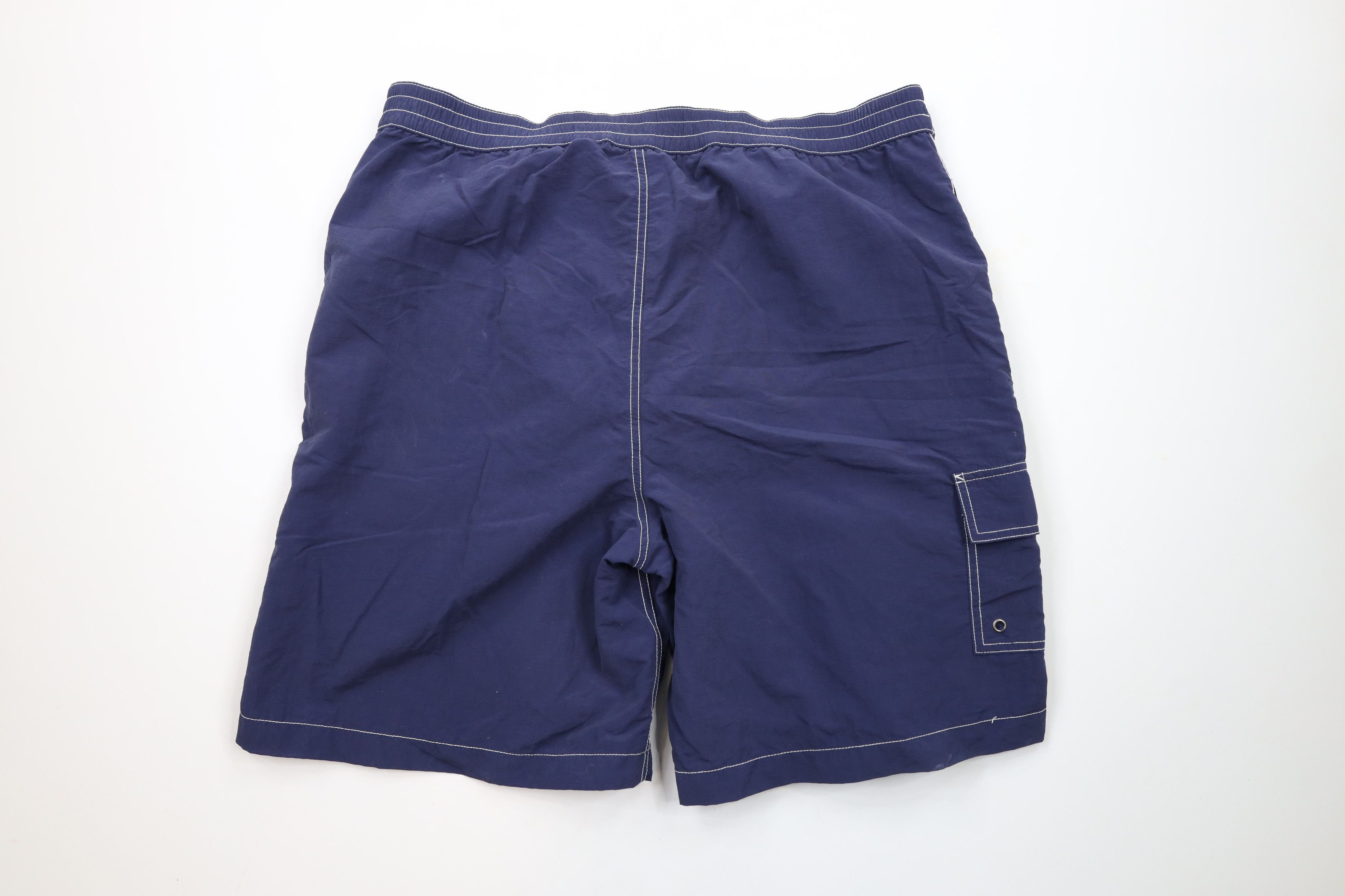 Ralph Lauren × Vintage Vintage 90s Ralph Lauren Spell Out Lined Shorts Swim Trunks Size US 36 / EU 52 - 11 Thumbnail
