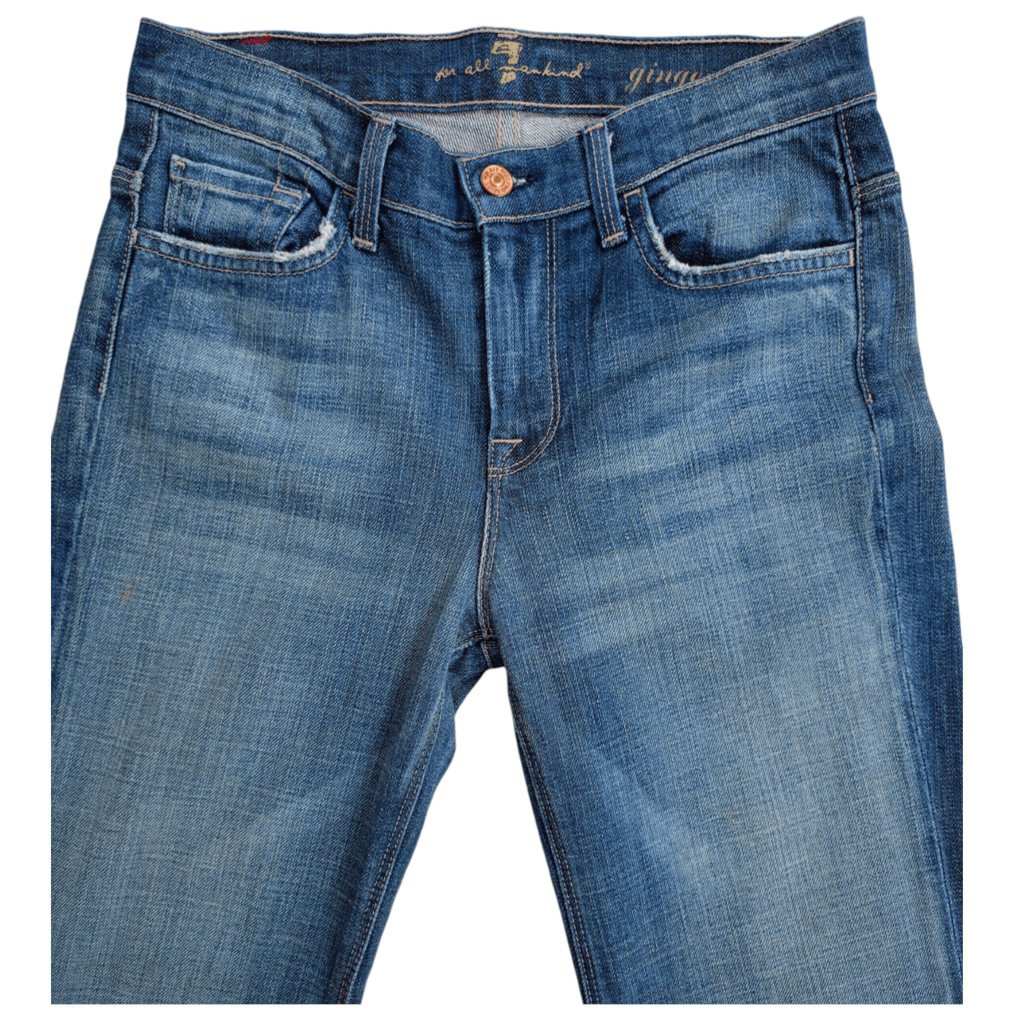 Japanese Brand × Vintage 7 For All Mankind Ginger Classic Japanese Bootcut Denim Size 28" / US 6 / IT 42 - 2 Thumbnail