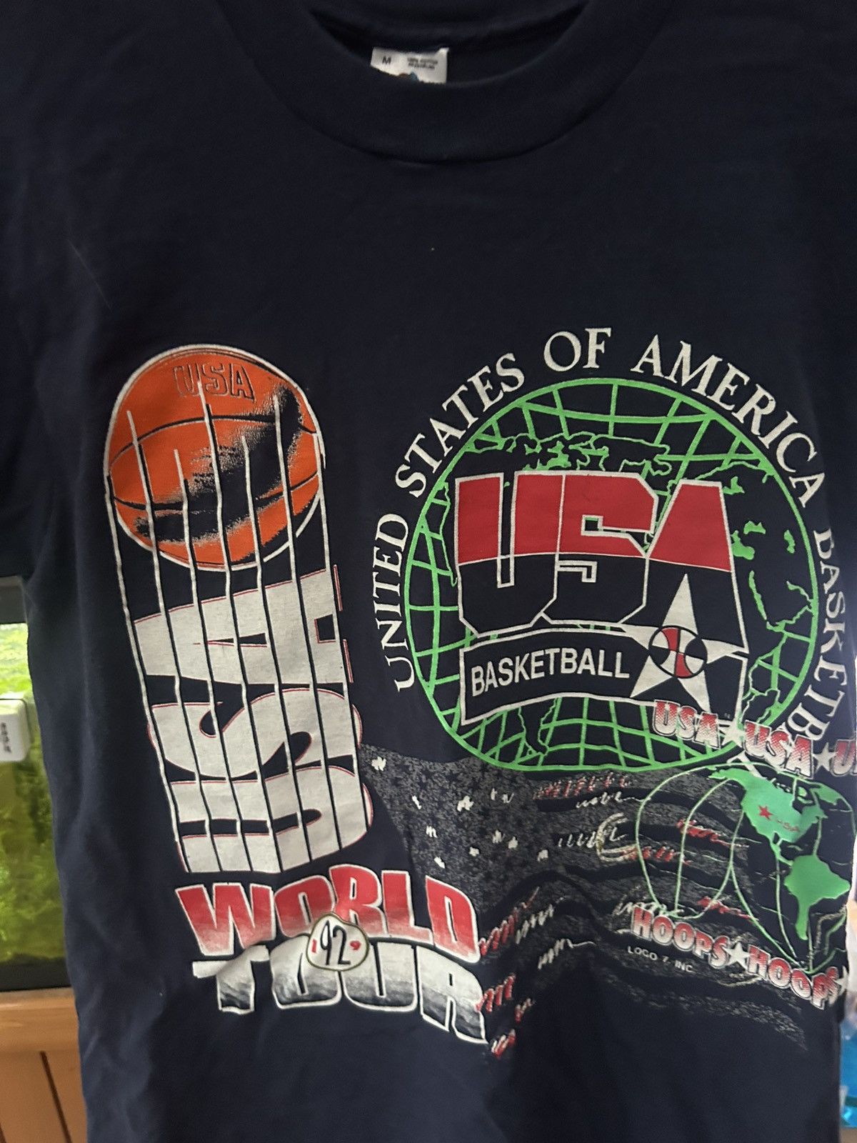 Fruit Of The Loom Vintage 1992 Team USA Basketball T Shirt Size US M / EU 48-50 / 2 - 1 Thumbnail