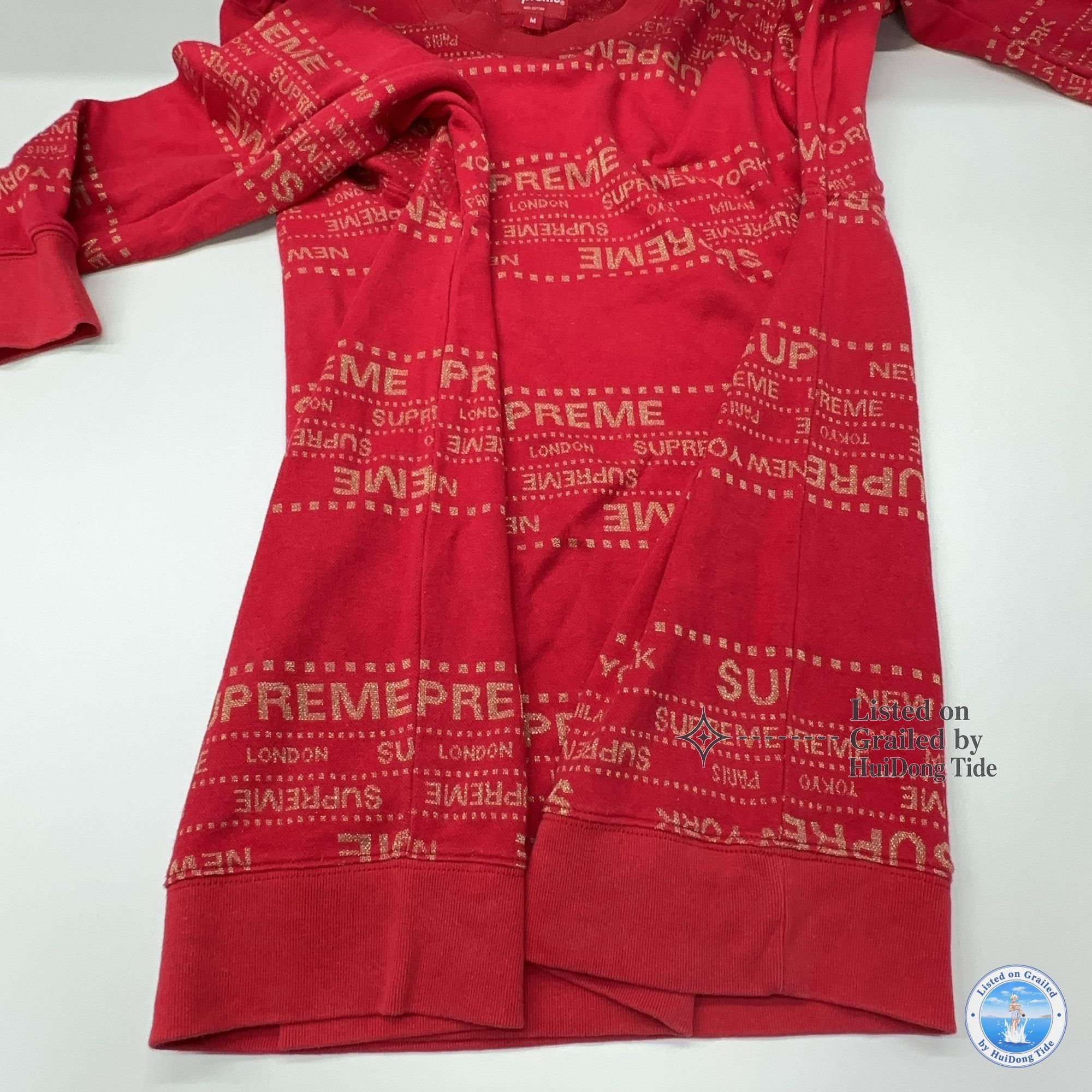 Supreme Supreme Metallic Jacquard Crewneck Size M. Size US M / EU 48-50 / 2 - 5 Thumbnail