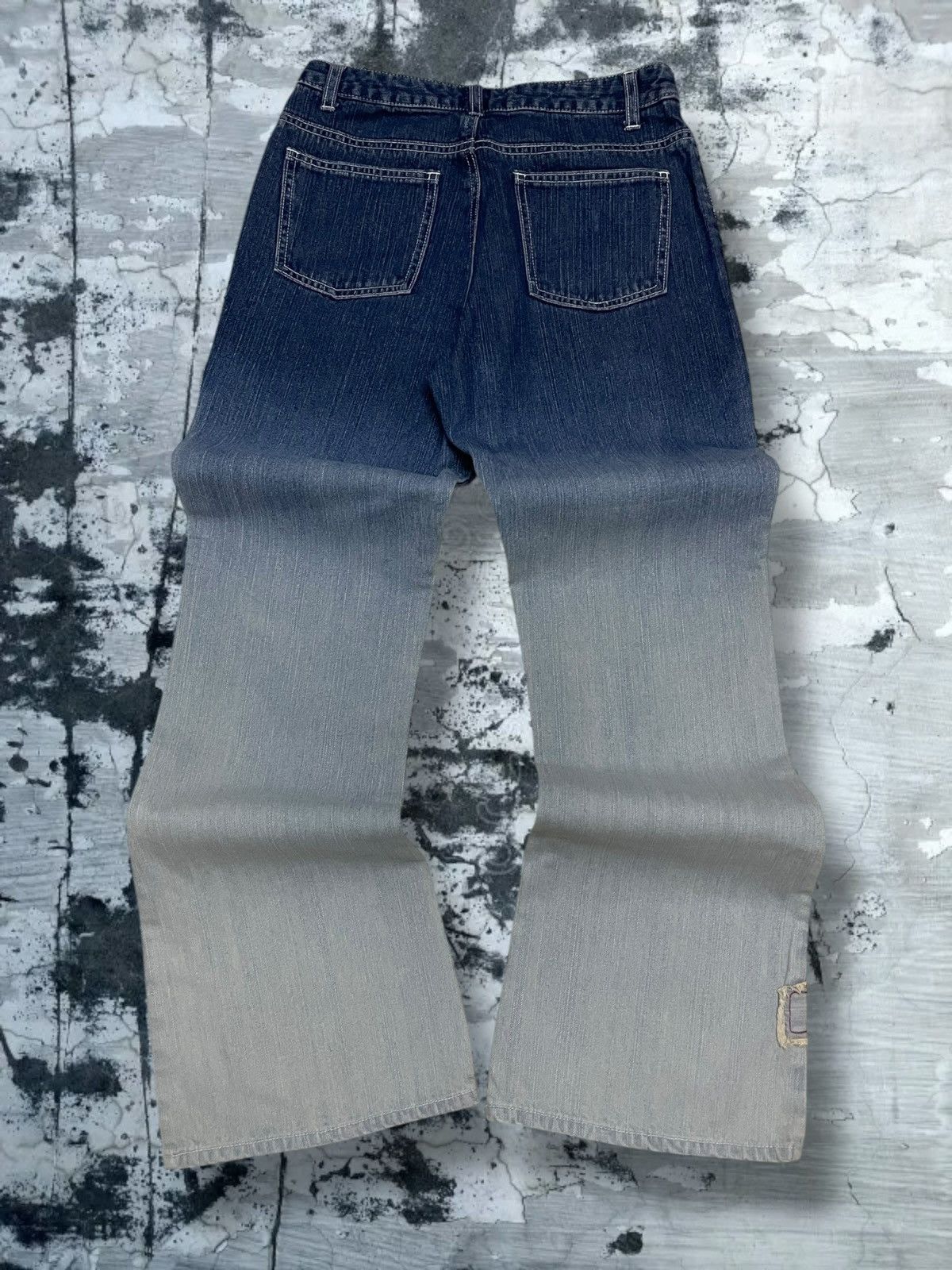 Japanese Brand Vintage 90s Japan Designer Design Flower Flared Summer Denim Size US 26 / EU 42 - 10 Thumbnail