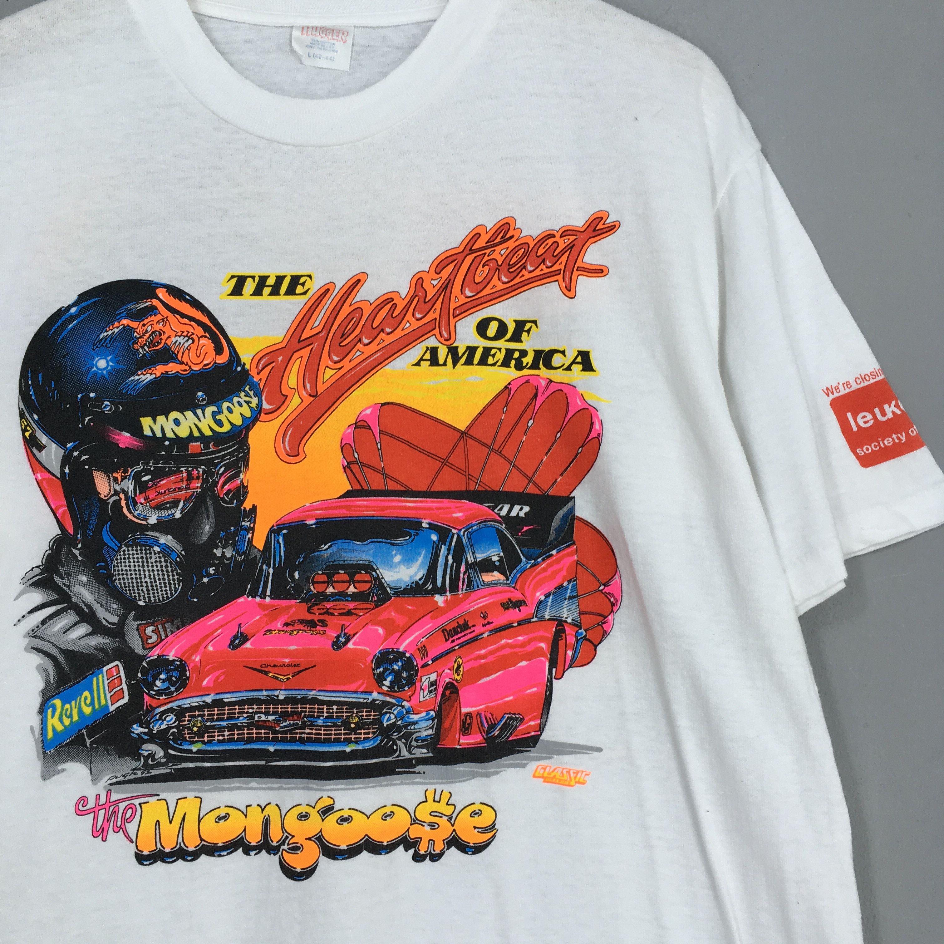 Vintage Vintage 90's Tom McEwen Racer The Mongoose NHRA T shirt Size US L / EU 52-54 / 3 - 2 Thumbnail