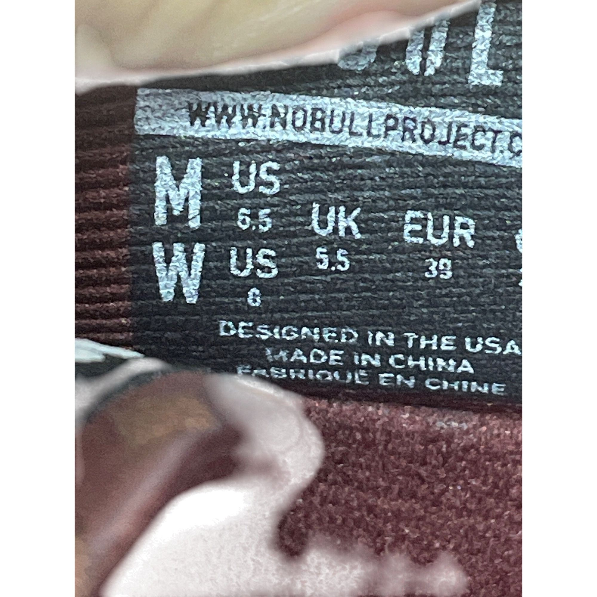 Other Nobull Mens Burgundy Knit perforated crossfit sneakers SZ 6 Size US 6.5 / EU 39-40 - 6 Thumbnail