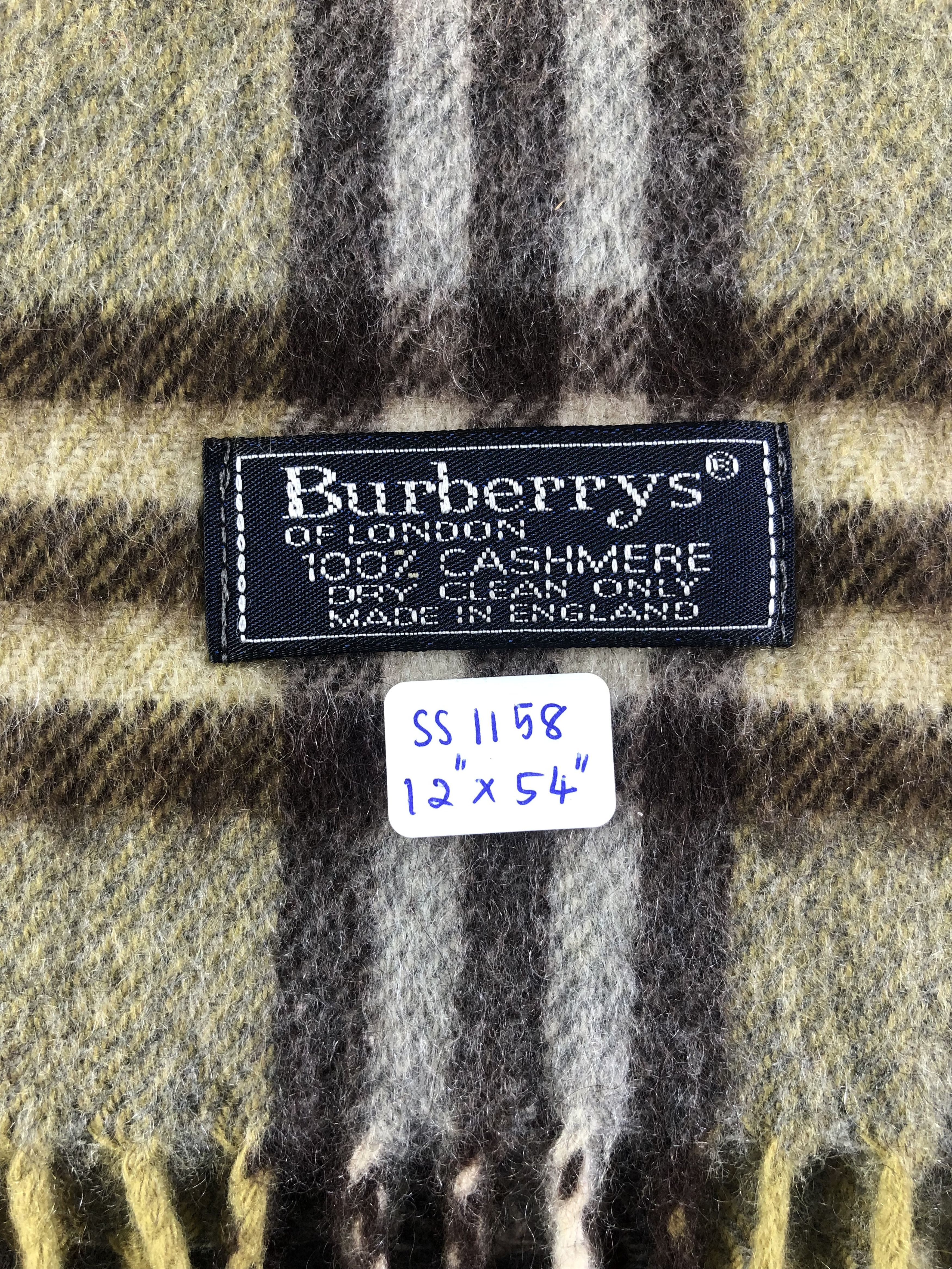 Burberry Burberrys Cashmere Scarf / Muffler / Neckwear SS1158 Size ONE SIZE - 4 Thumbnail