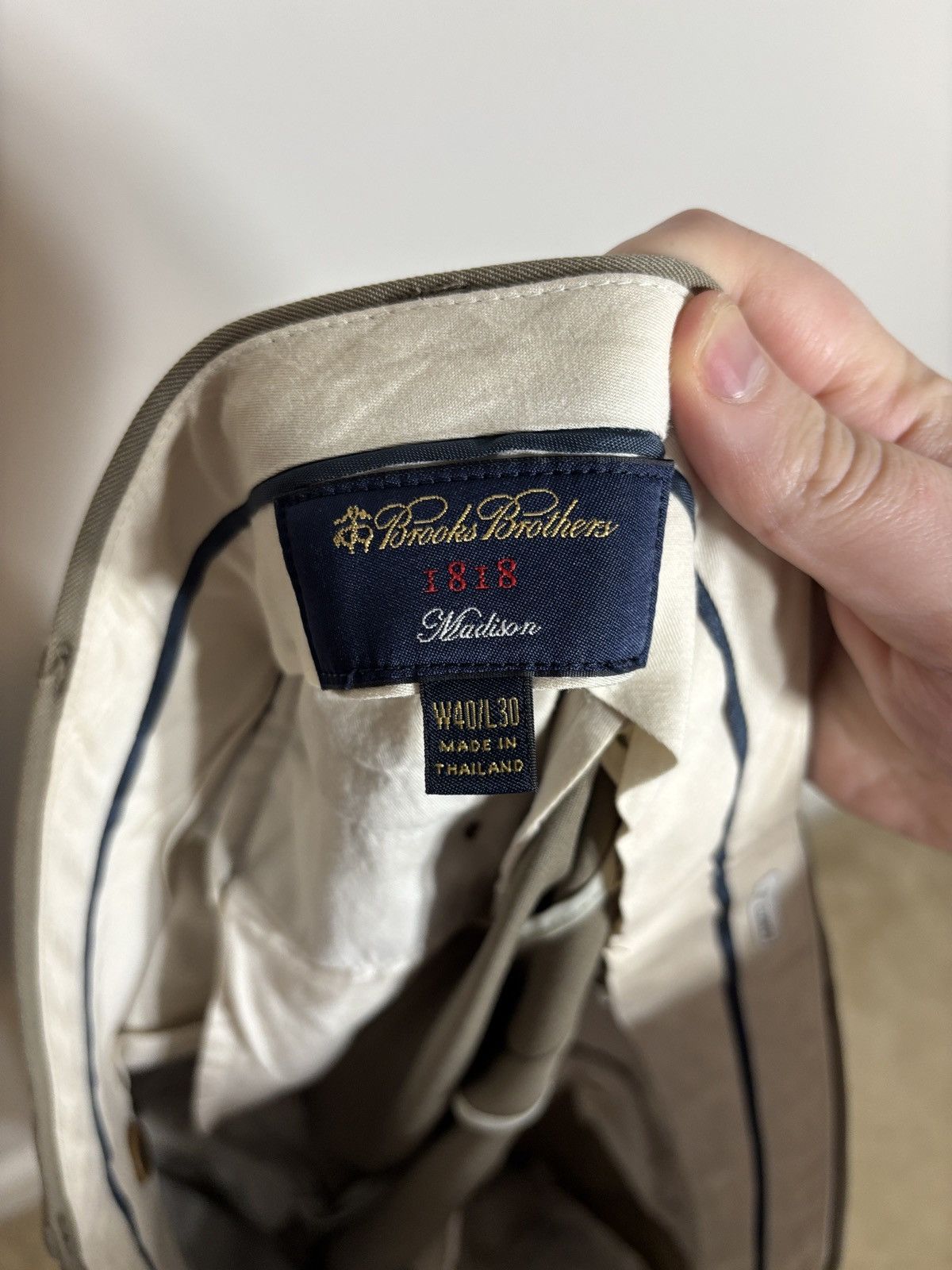 Brooks Brothers Brooks Brothers 1818 Madison Dress Pants Khaki 39x29 Size US 40 / EU 56 - 5 Thumbnail