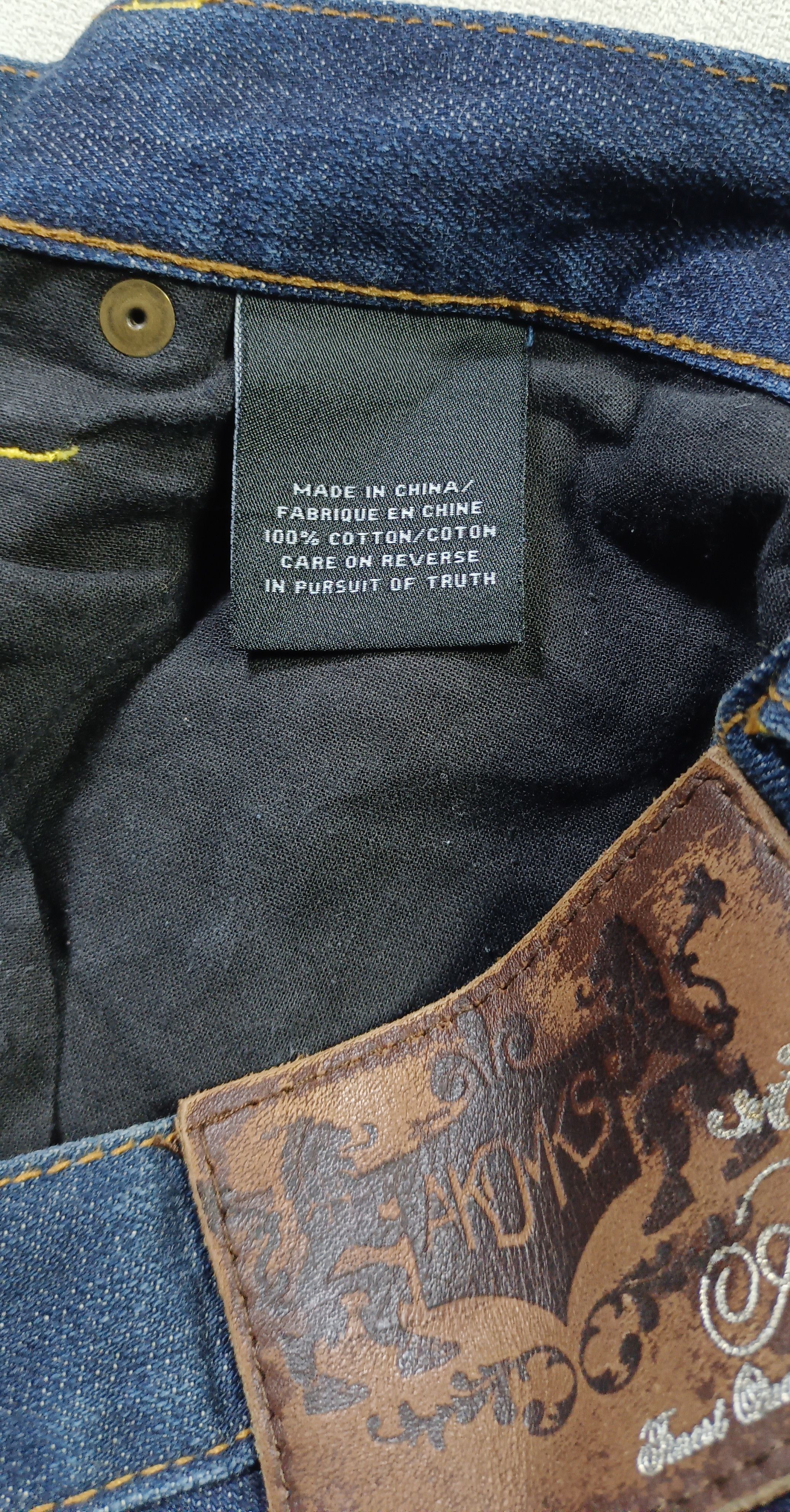 Akademiks × JNCO × Japanese Brand Akademiks Jeans Baggy Dark Wash Embroidered Pockets Hip Hop Size US 34 / EU 50 - 20 Thumbnail
