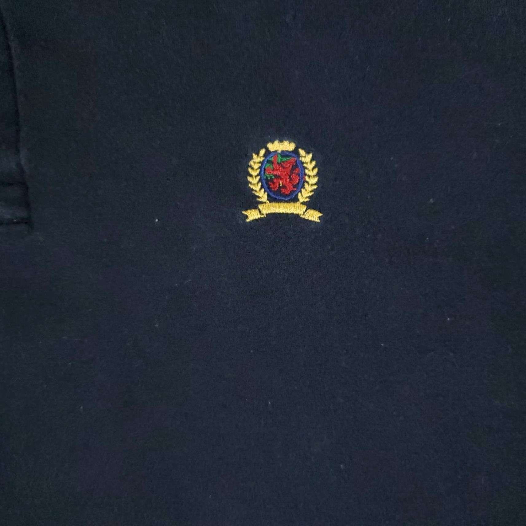 Tommy Hilfiger VINTAGE Tommy Hilfiger Polo Shirt Mens Large Navy Blue Short Sleeve Shirt L Blue logo, Classic, Preppy Mens Size US L / EU 52-54 / 3 - 2 Thumbnail