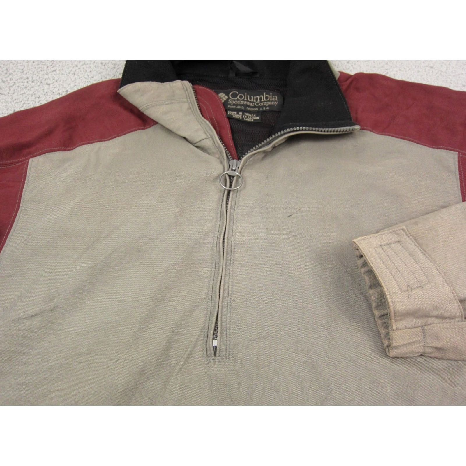 Vintage Vintage Columbia Jacket Adult L Brown Beige 1/2 Zip Bomber Windproof All Seasons Outdoor Mens Size US L / EU 52-54 / 3 - 5 Thumbnail