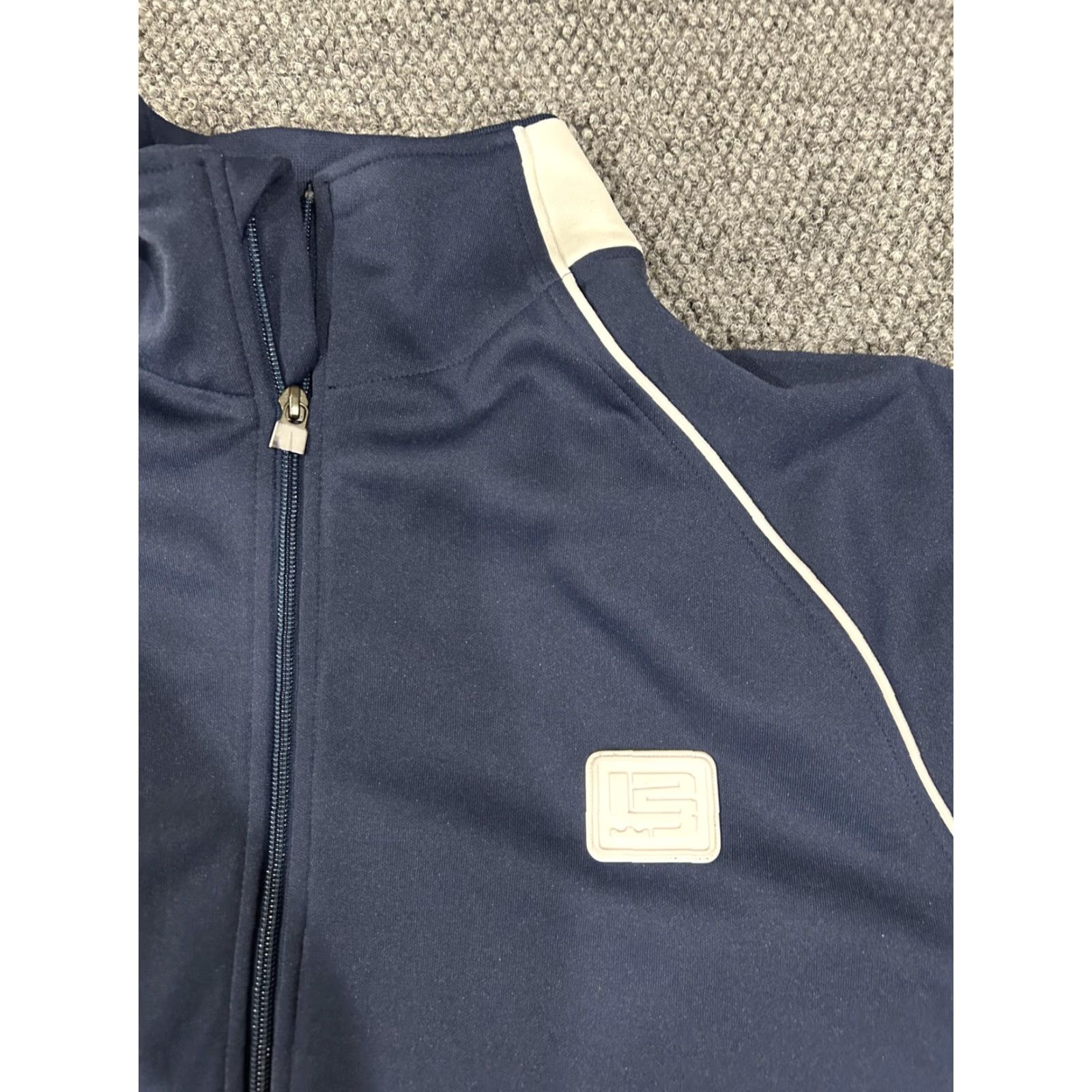Nike Nike Track Jacket Mens XL Navy Blue Full Zip Patch Retro Vintage Size US XL / EU 56 / 4 - 3 Thumbnail