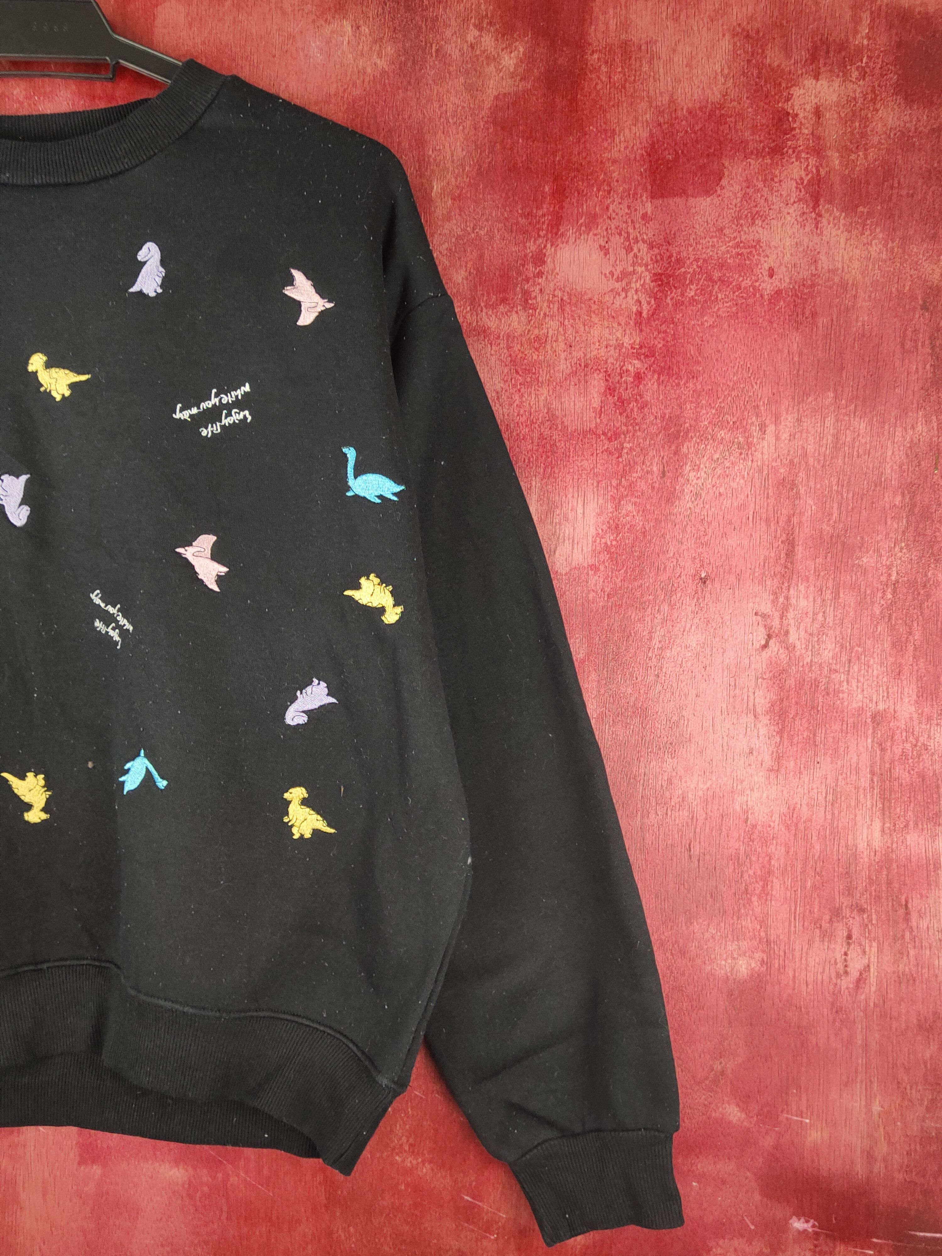 Japanese Brand Cheerful Brothers dinasor vintage Sweatshirts #S1553 Size L / US 10 / IT 46 - 6 Thumbnail