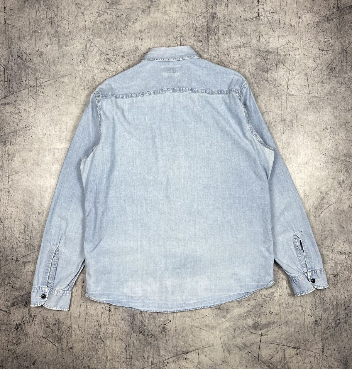 Polo Ralph Lauren Vintage Polo Jeans Co Ralph Lauren Distressed Denim Shirt Size US L / EU 52-54 / 3 - 20 Thumbnail