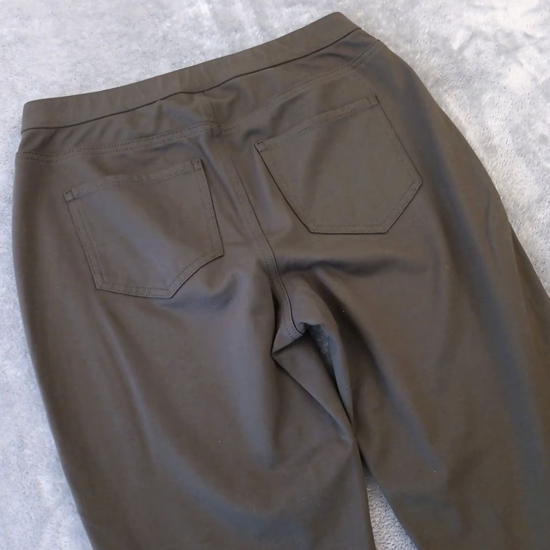 J. Jill J.Jill Ponte Ankle Pants Womens Petites PS Green Slim Leg Pull On Stretch Straight Size 28" / US 6 / IT 42 - 7 Thumbnail