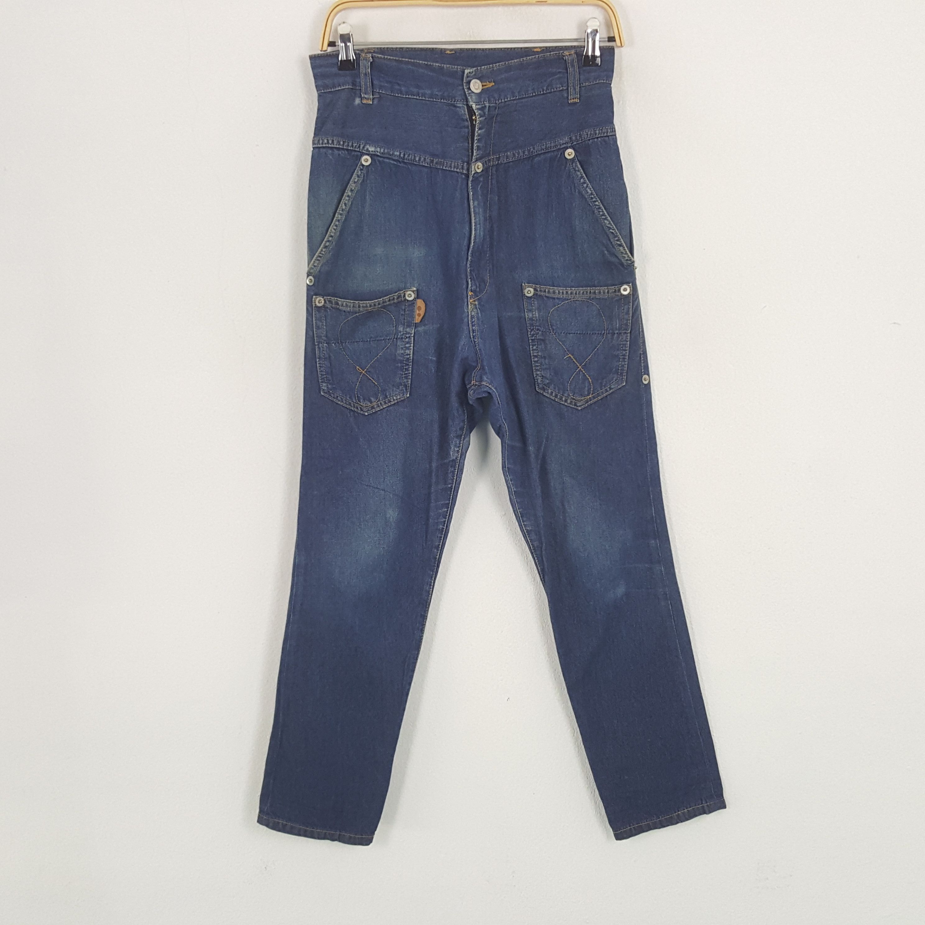 Issey Miyake × Vintage × mercibeaucoup Vintage Mercibeaucoup by Issey Miyake Japan Design Jeans Size US 27 - 1 Thumbnail
