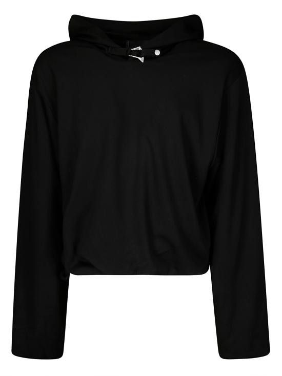 パーカー・フーディ HELIOT EMIL Men Hoodies PRESS25M08073 BLK01 BLACK Heliot Emil HELIOT EMIL Men Hoodies PRESS25M08073 BLK01