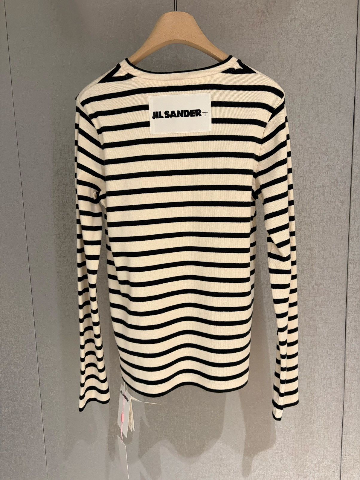 Jil Sander NWT Stripe Crew Neck Long Sleeve - BLACK/BEIGE, M Size M / US 6-8 / IT 42-44 - 2 Thumbnail