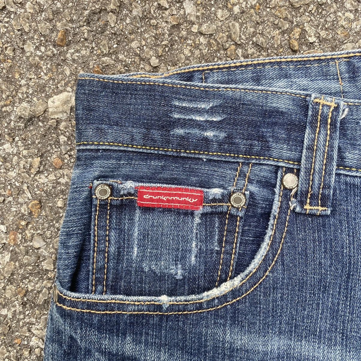 DrunknMunky × Southpole Vintage Y2K Drunkn Munky Denim Faded Baggy Jeans Size US 34 / EU 50 - 4 Thumbnail