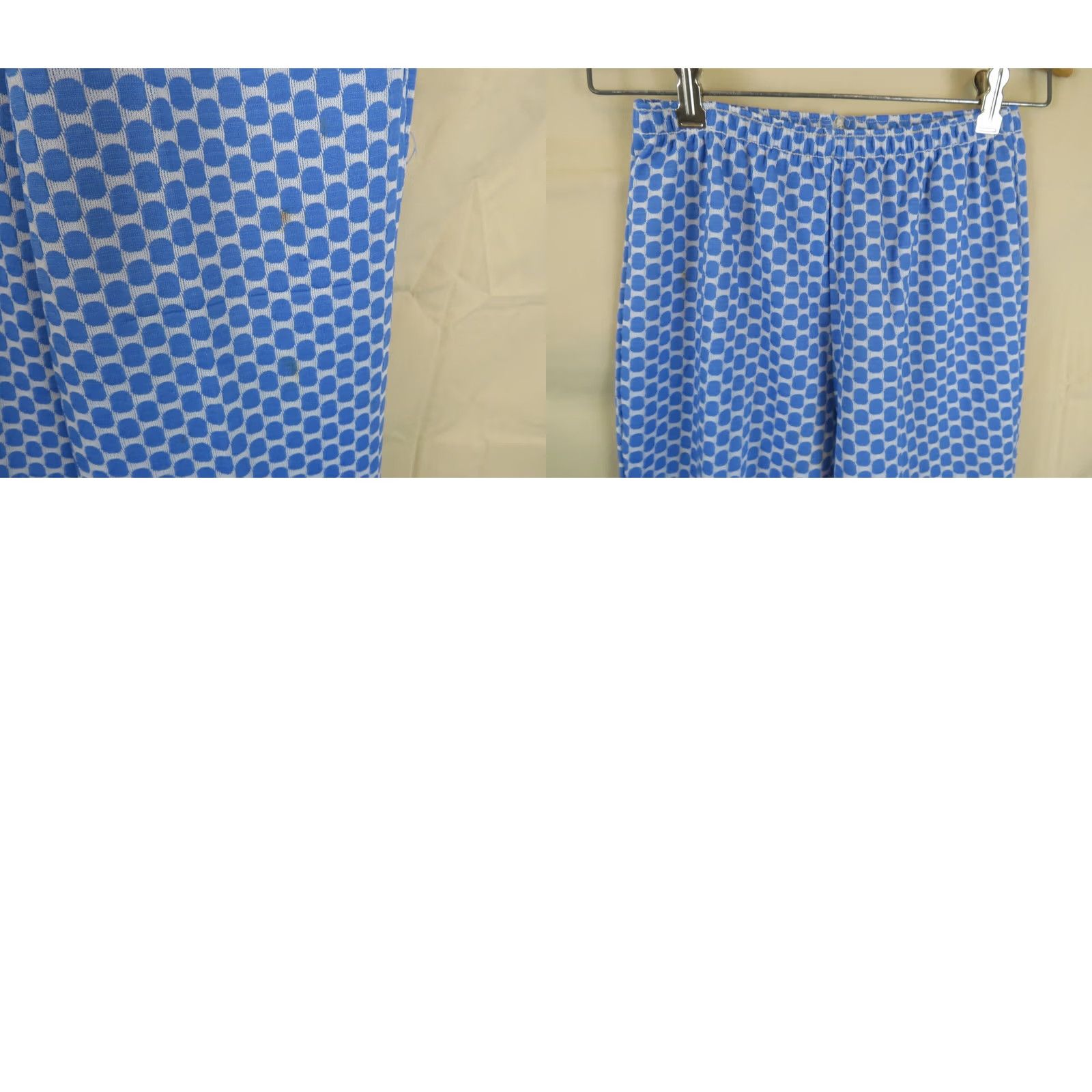 Vintage VINTAGE Girls Pants 1960-70's blue polyester 24-34 waist 30 distressed Size 42" / US 20 - 8 Thumbnail