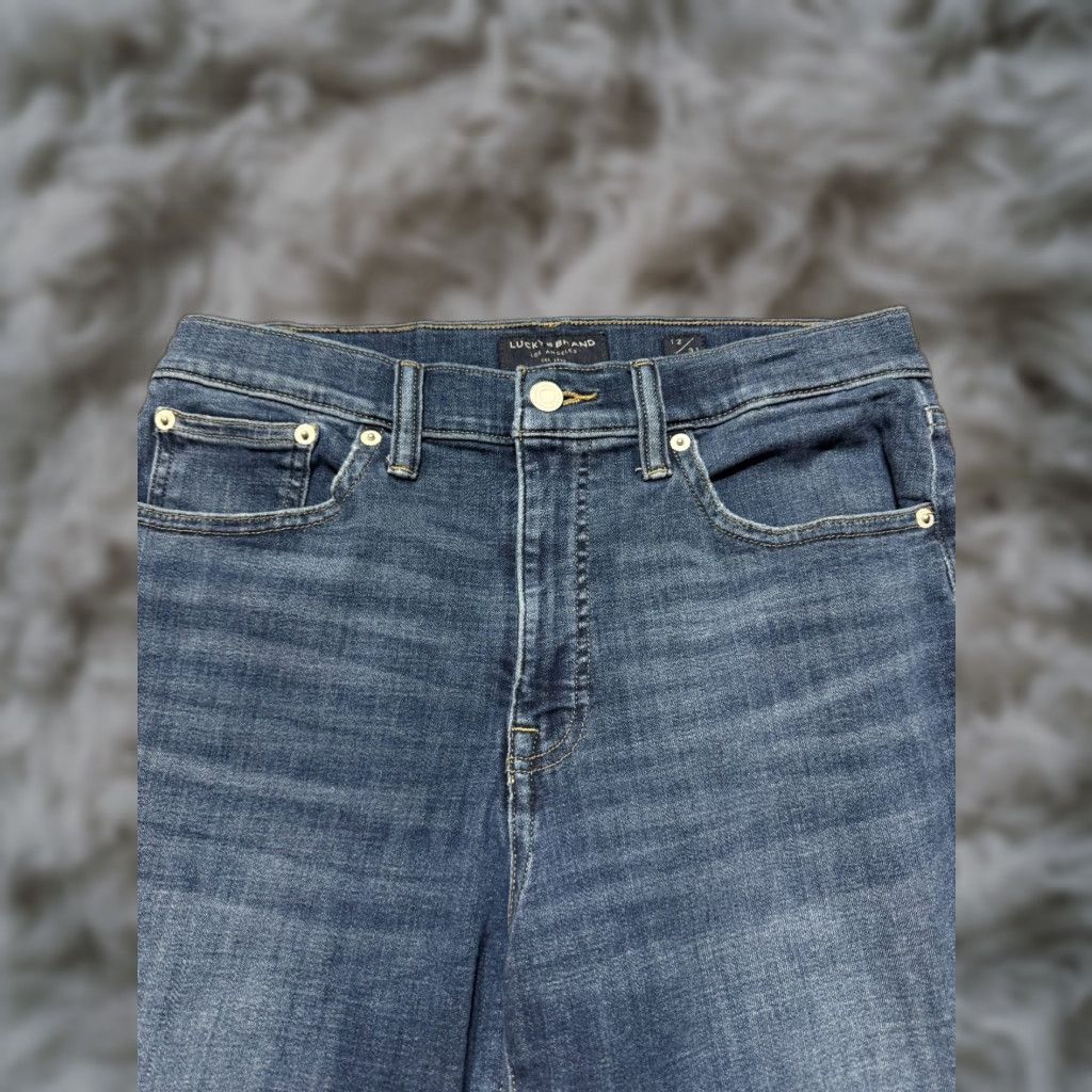 Lucky Brand Lucky Brand Bridgette Ankle Women's Jeans 12 Blue Denim High Rise 27in Inseam Jeans Womens Jeans 12 Color Blue Cap, 12/31? Size 34" / US 12 / IT 48 - 1 Thumbnail