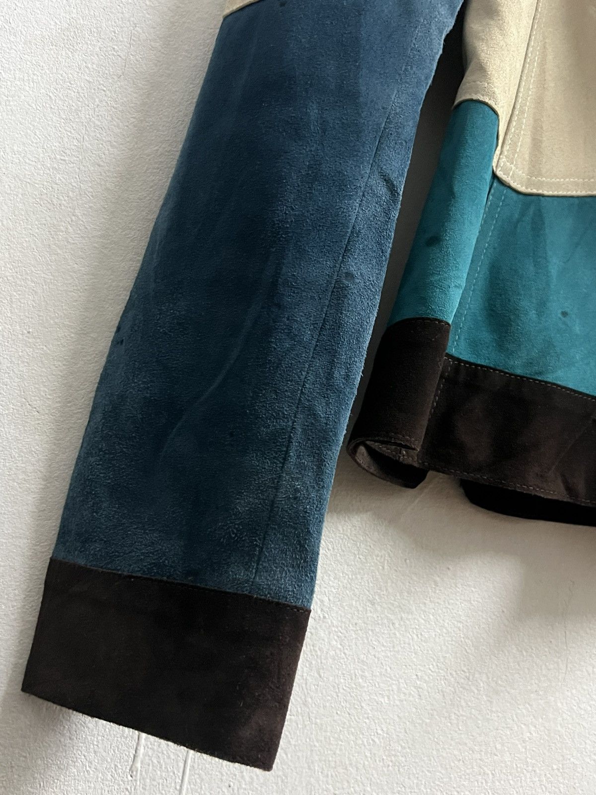 Seditionaries Yves Saint Laurent Multicolour Suede Jacket Size XS / US 0-2 / IT 36-38 - 11 Thumbnail