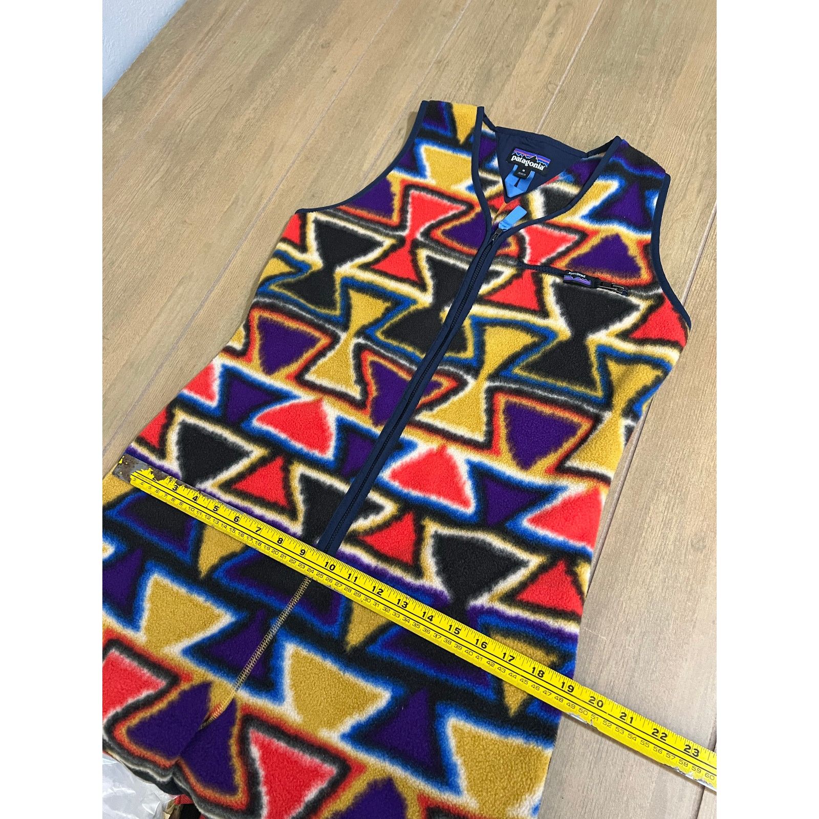 Patagonia Patagonia Synchilla Patched Jumpsuit Medium Aztec Print Size 28" / US 6 / IT 42 - 12 Thumbnail