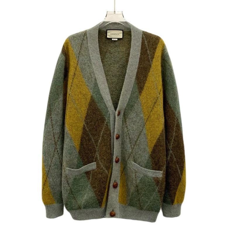 Gucci Gucci Color-blocked plaid horsehair V-neck single-breasted Size XS / US 0-2 / IT 36-38 - 1 Thumbnail